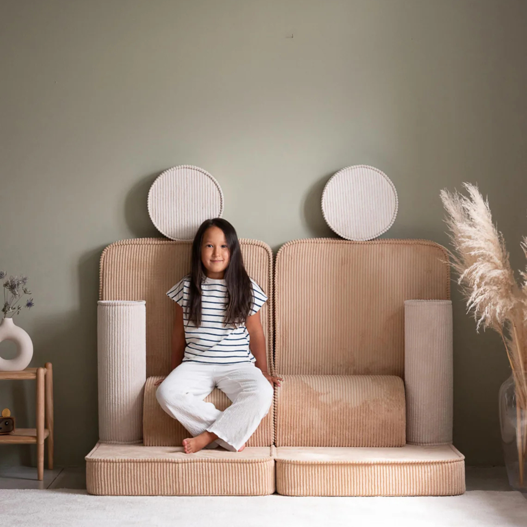 Modulares Kinder-Spielsofa Kindersofa aus Cord I wigiwama - LeoBabys