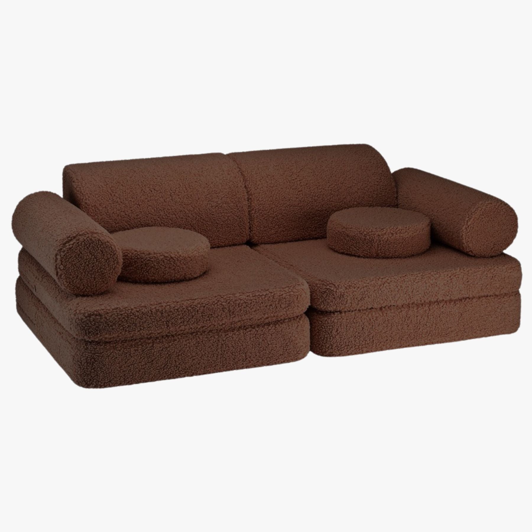 Modulares Kinder-Spielsofa Kindersofa aus Teddy I wigiwama - LeoBabys