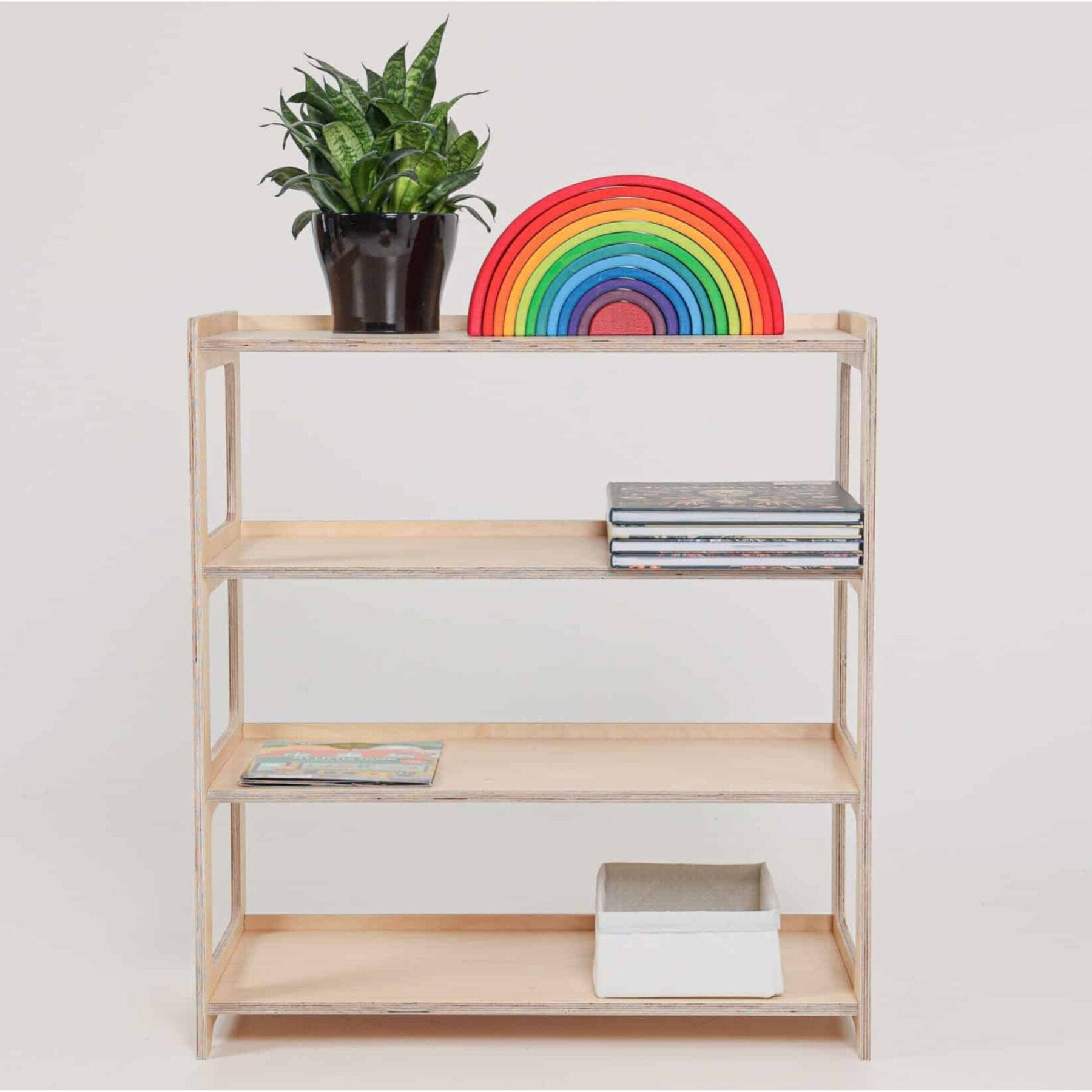 Montessori-Regal mit vier Etagen - LeoBabys