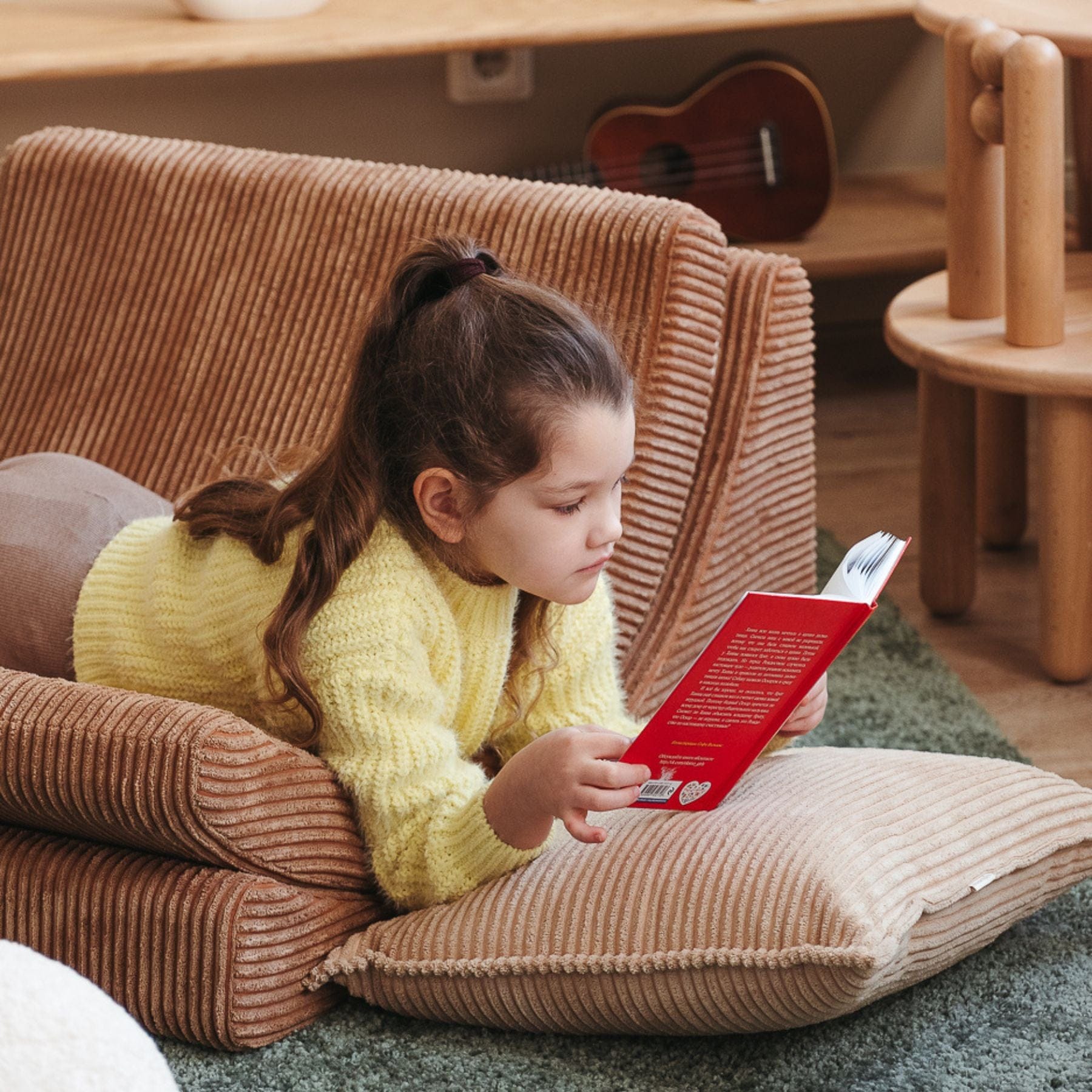 Moon Kindersessel I Wigiwama Mondstuhl – modularer Kinder-Sessel I Cord - LeoBabys