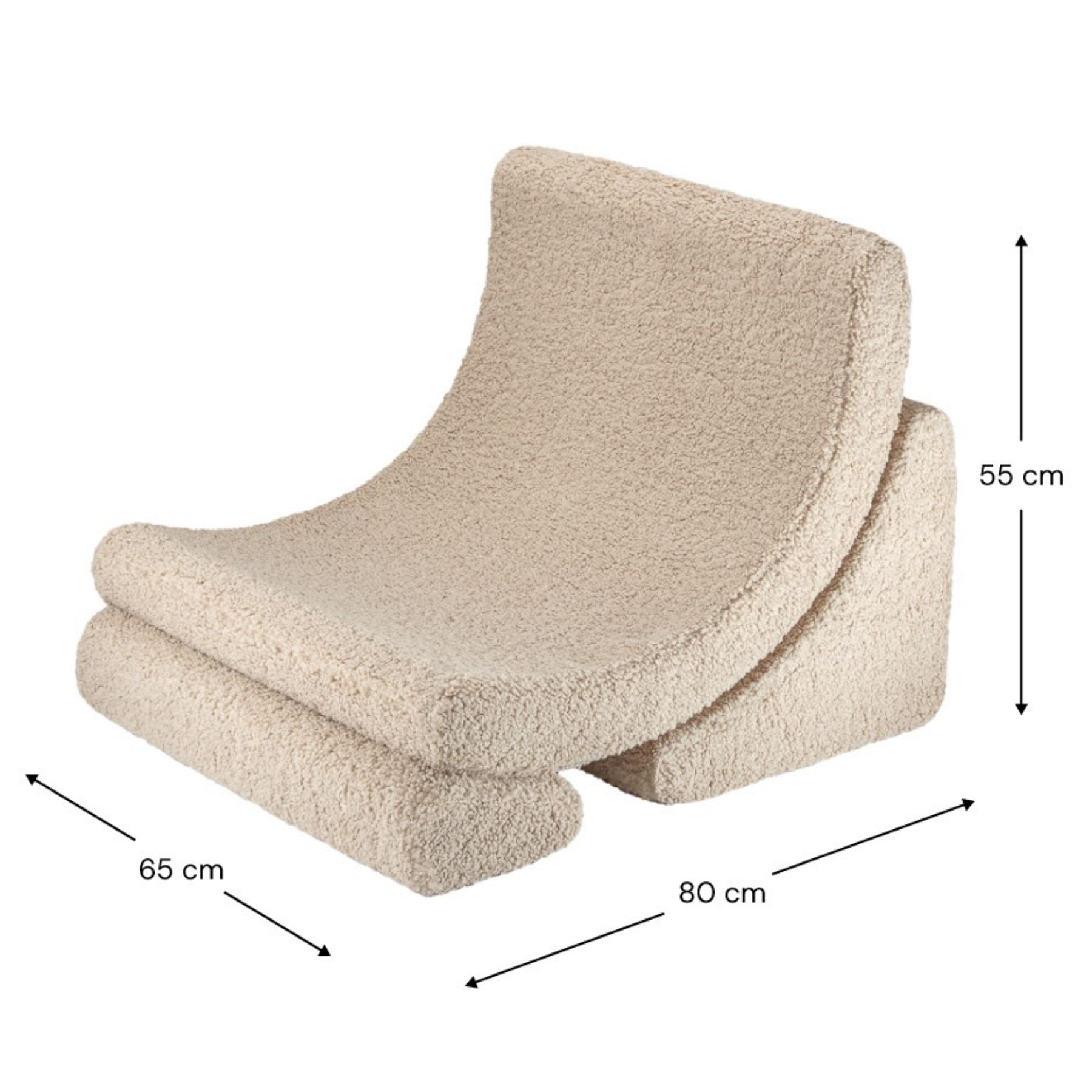 Moon Kindersessel I Wigiwama Mondstuhl – modularer Kinder-Sessel I Teddy - LeoBabys