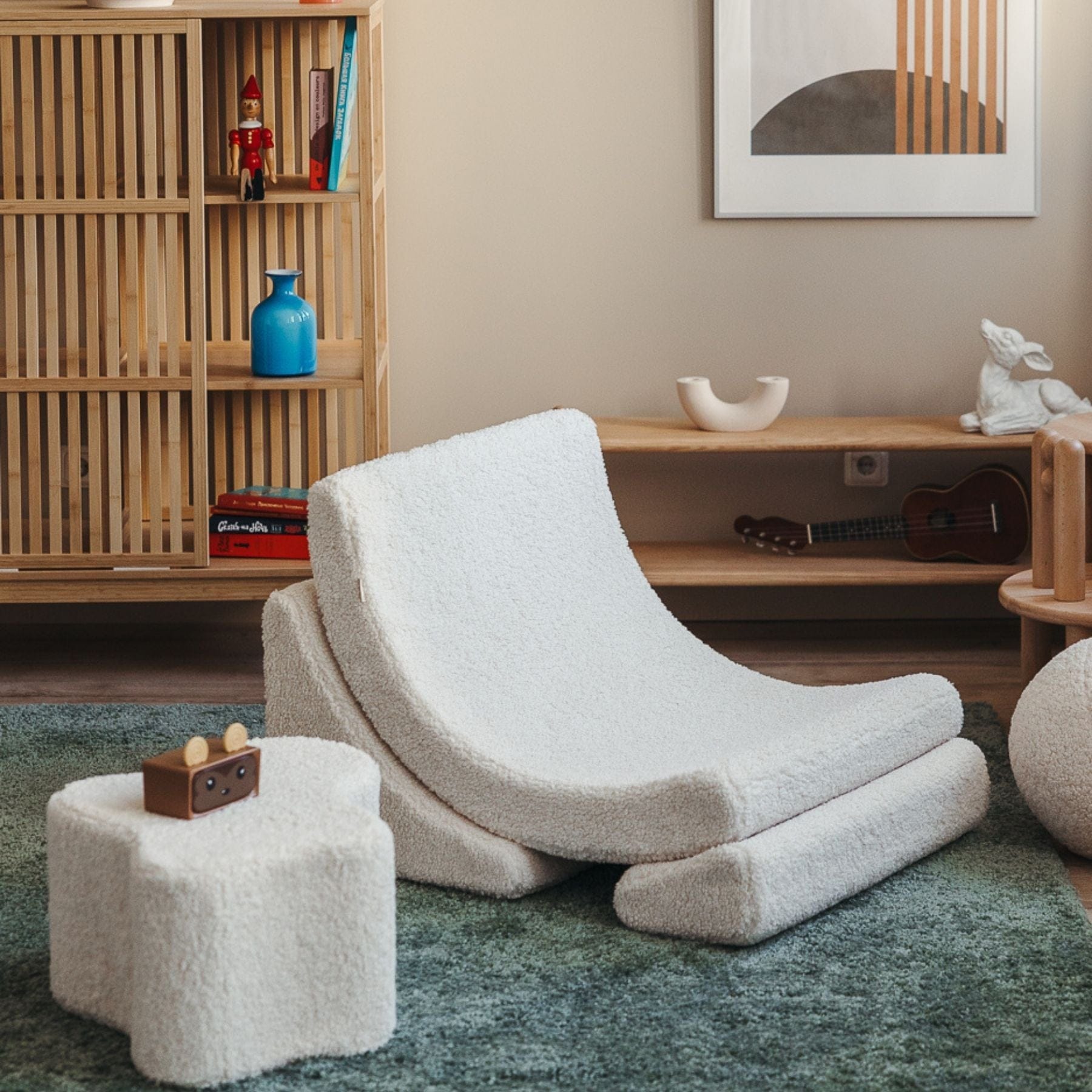 Moon Kindersessel I Wigiwama Mondstuhl – modularer Kinder-Sessel I Teddy - LeoBabys