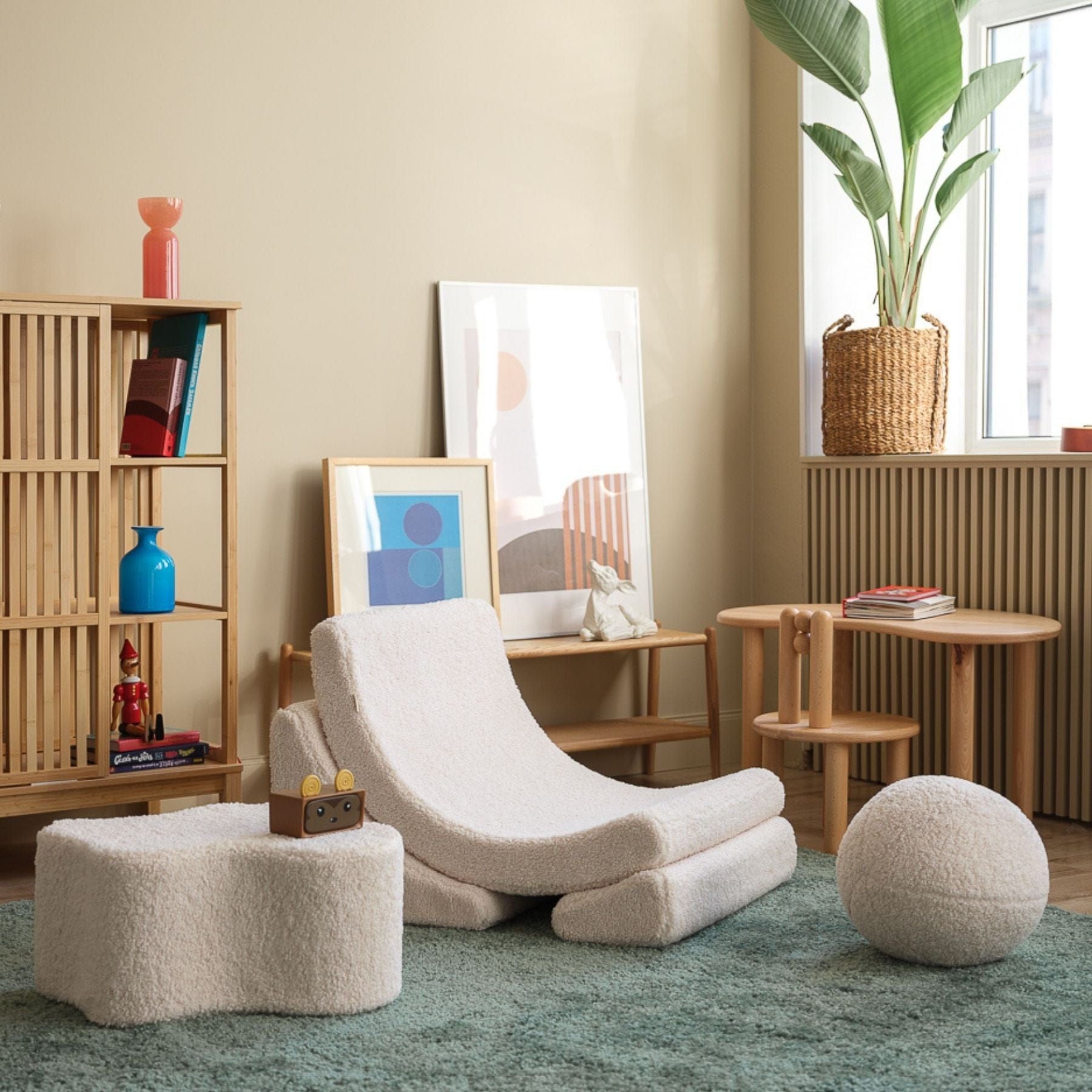 Moon Kindersessel I Wigiwama Mondstuhl – modularer Kinder-Sessel I Teddy - LeoBabys