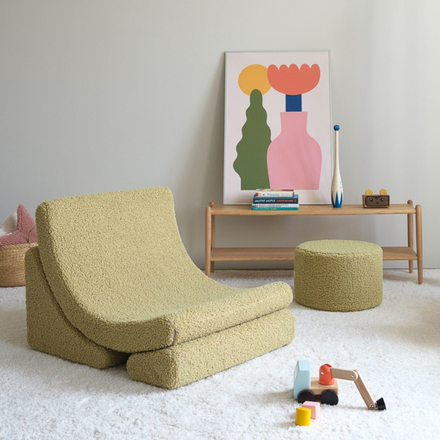 Moon Kindersessel I Wigiwama Mondstuhl – modularer Kinder-Sessel I Teddy - LeoBabys