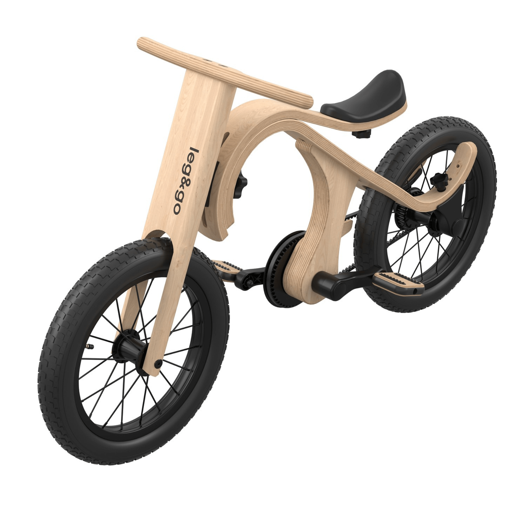 Leg&Go 3in1 Laufrad + Pedale | Holz