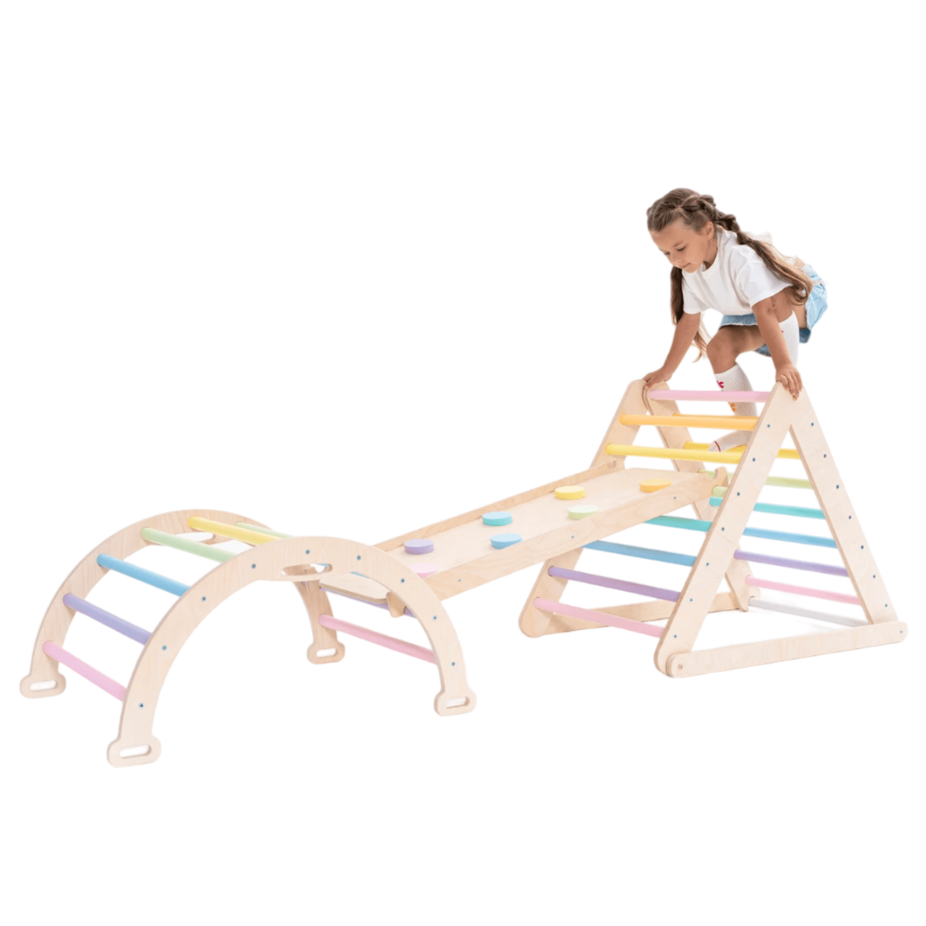 Pikler Dreieck Variation Kletterbogen, Kletter- und Rutschrampe - LeoBabys