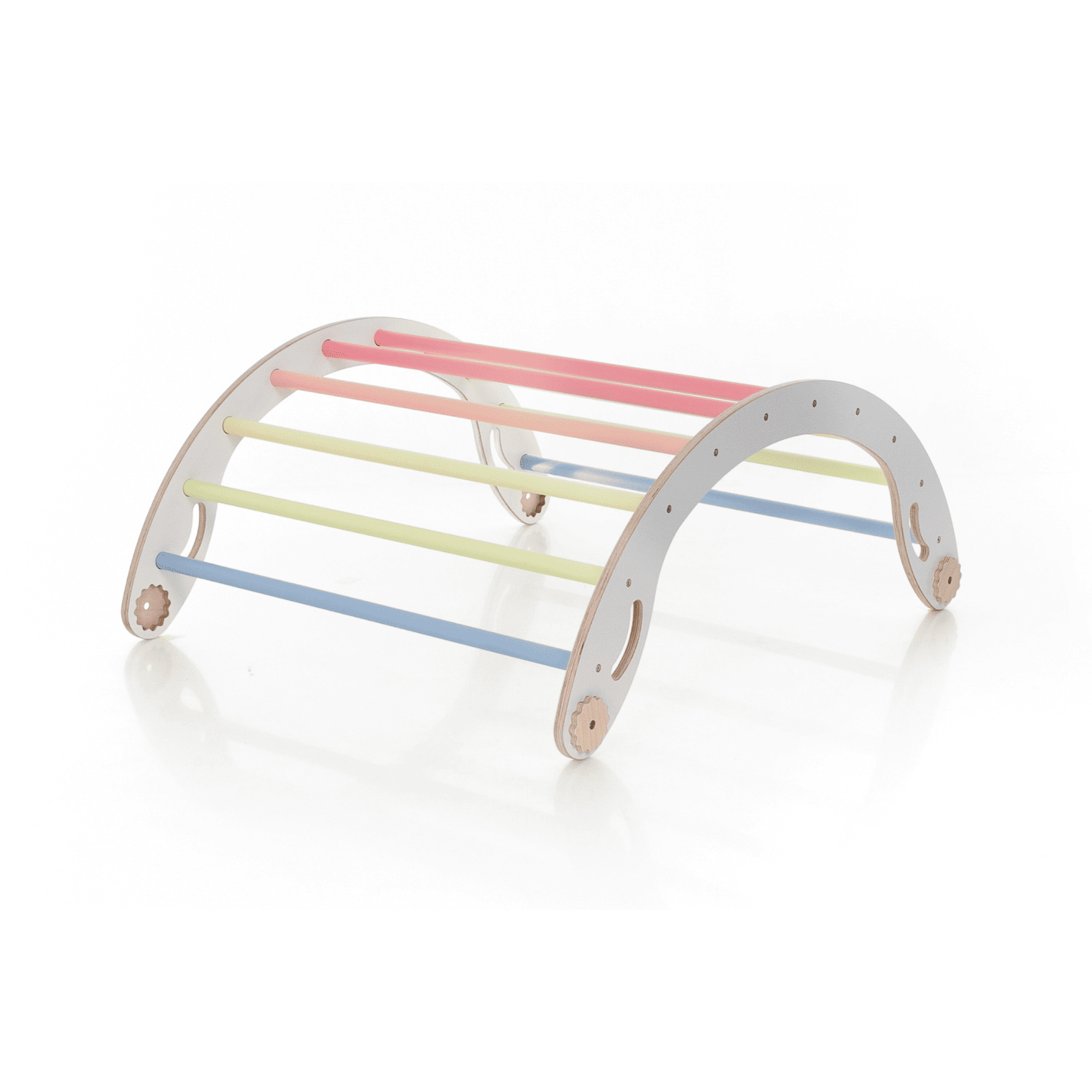 Pikler triangle ensemble de triangle d'escalade convertible blanc-pastel