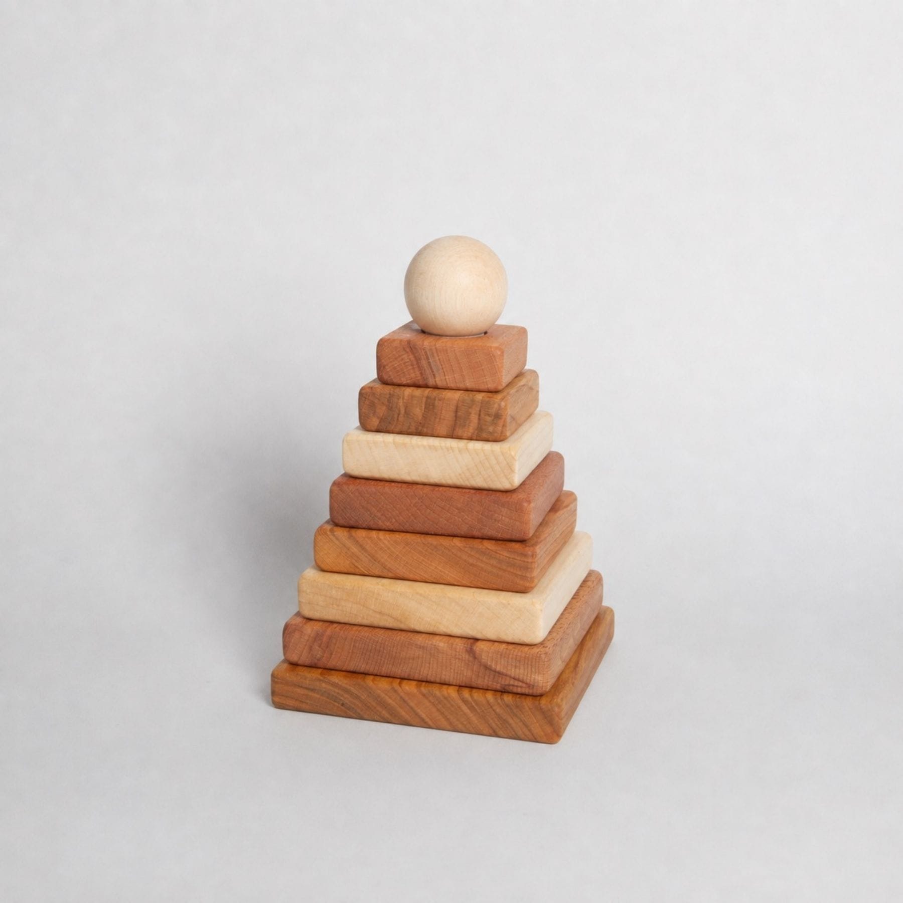 Montessori Spielzeugpyramide - Montessori Stapelturm aus Holz | Wooden Story