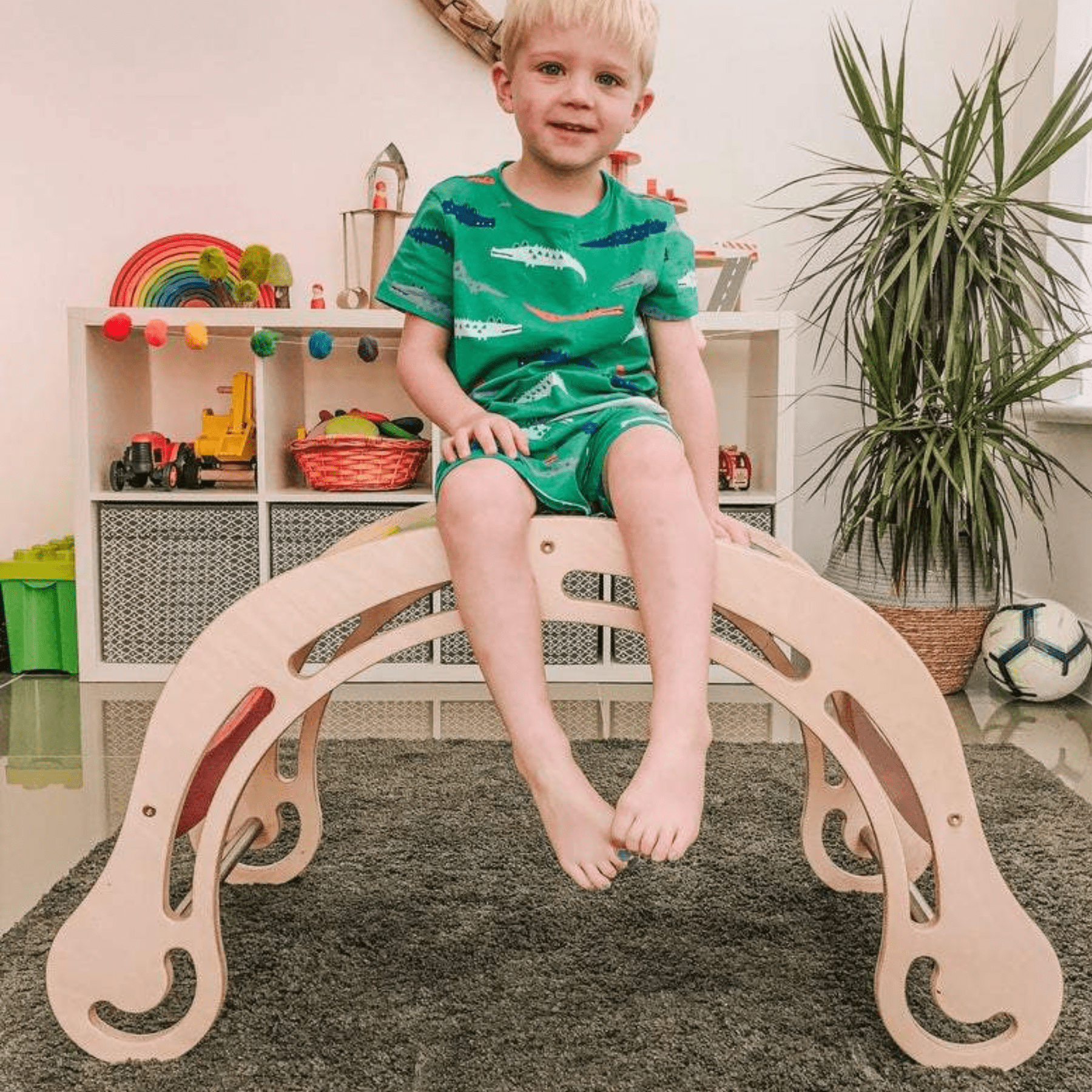 Kletterbogen Pikler Bogen Rutsche Bunt - LeoBabys