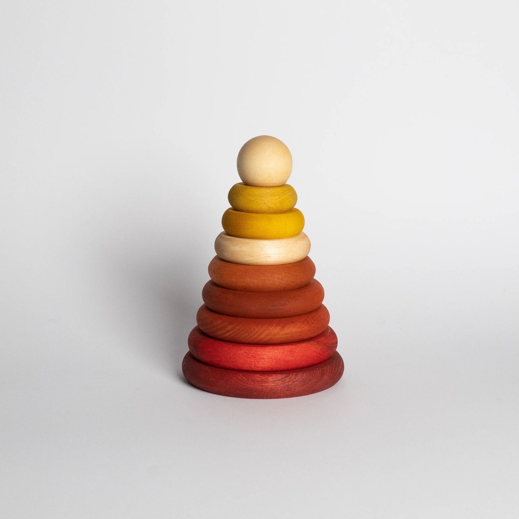 Runde Pyramide - Montessori Stapelturm aus Holz | Wooden Story