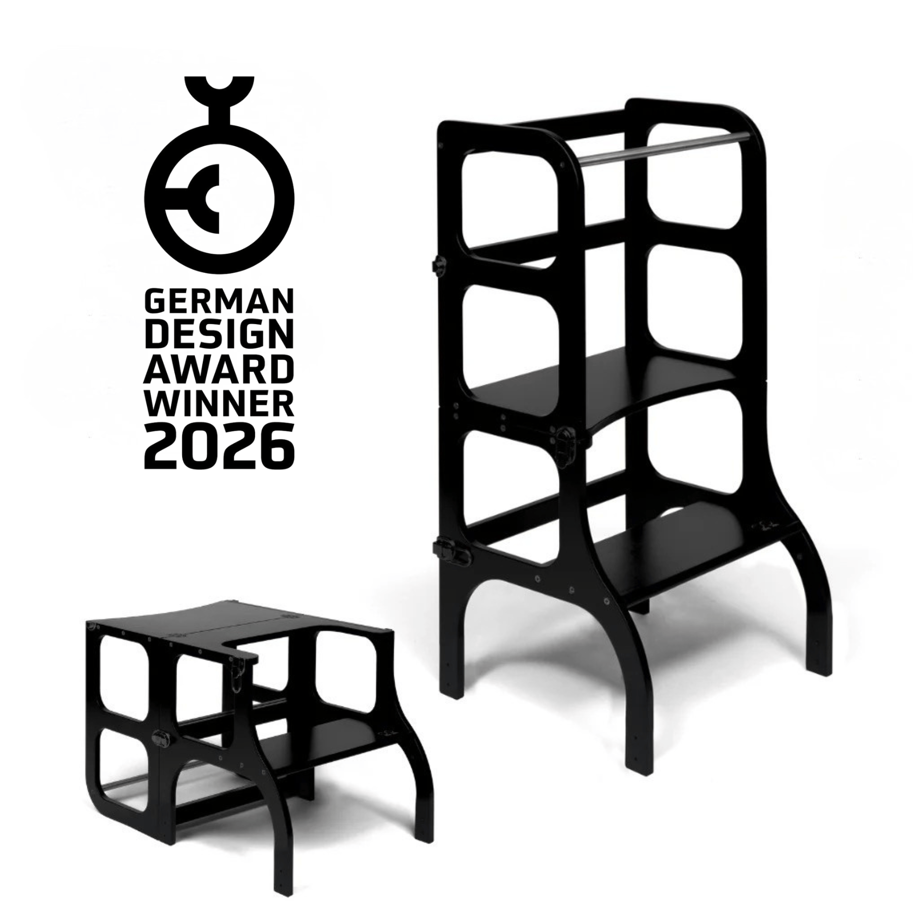 STEP’n’SIT Wandelbare Montessori Lernturm und Tisch 2in1 - LeoBabys