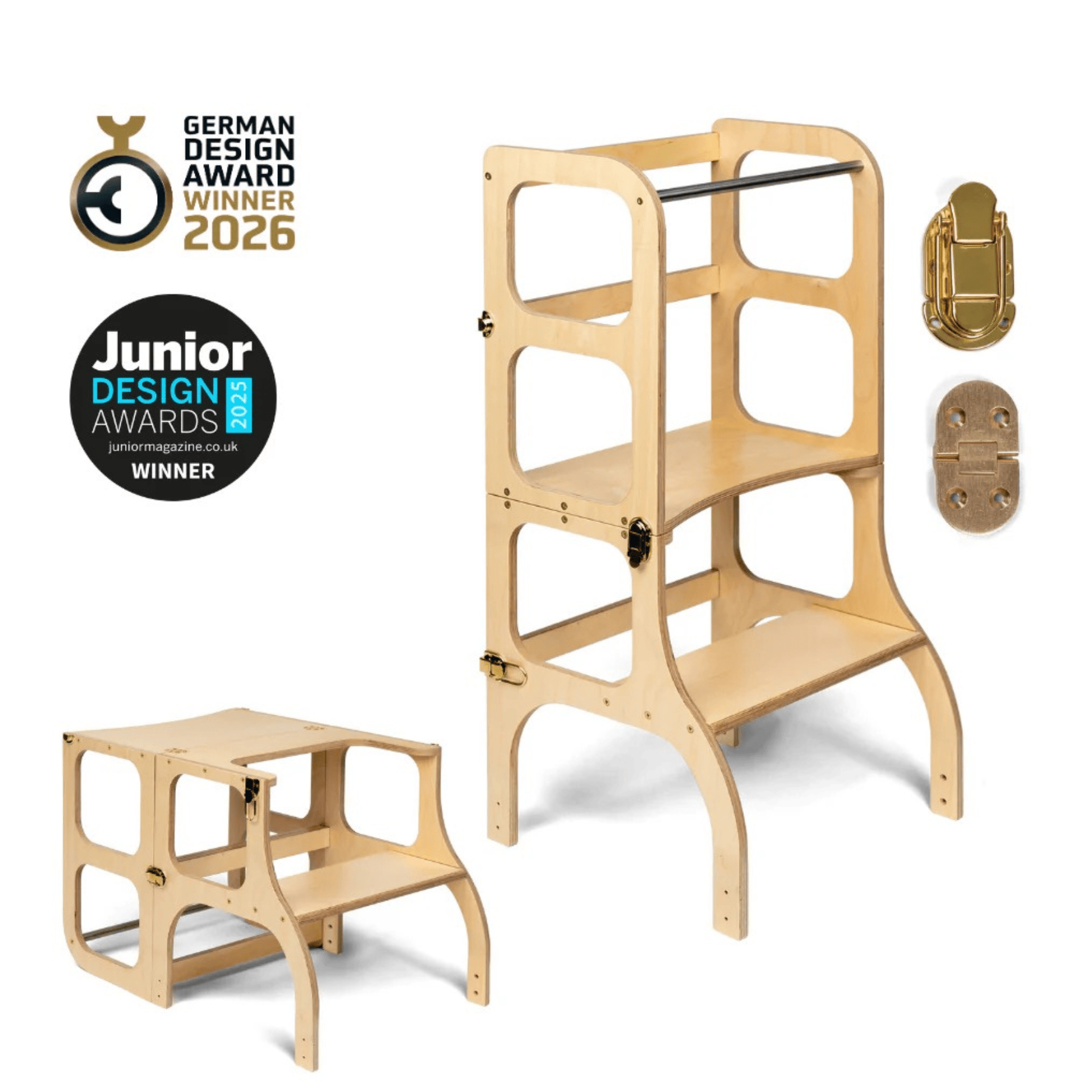 STEP’n’SIT Wandelbare Montessori Lernturm und Tisch 2in1 - LeoBabys