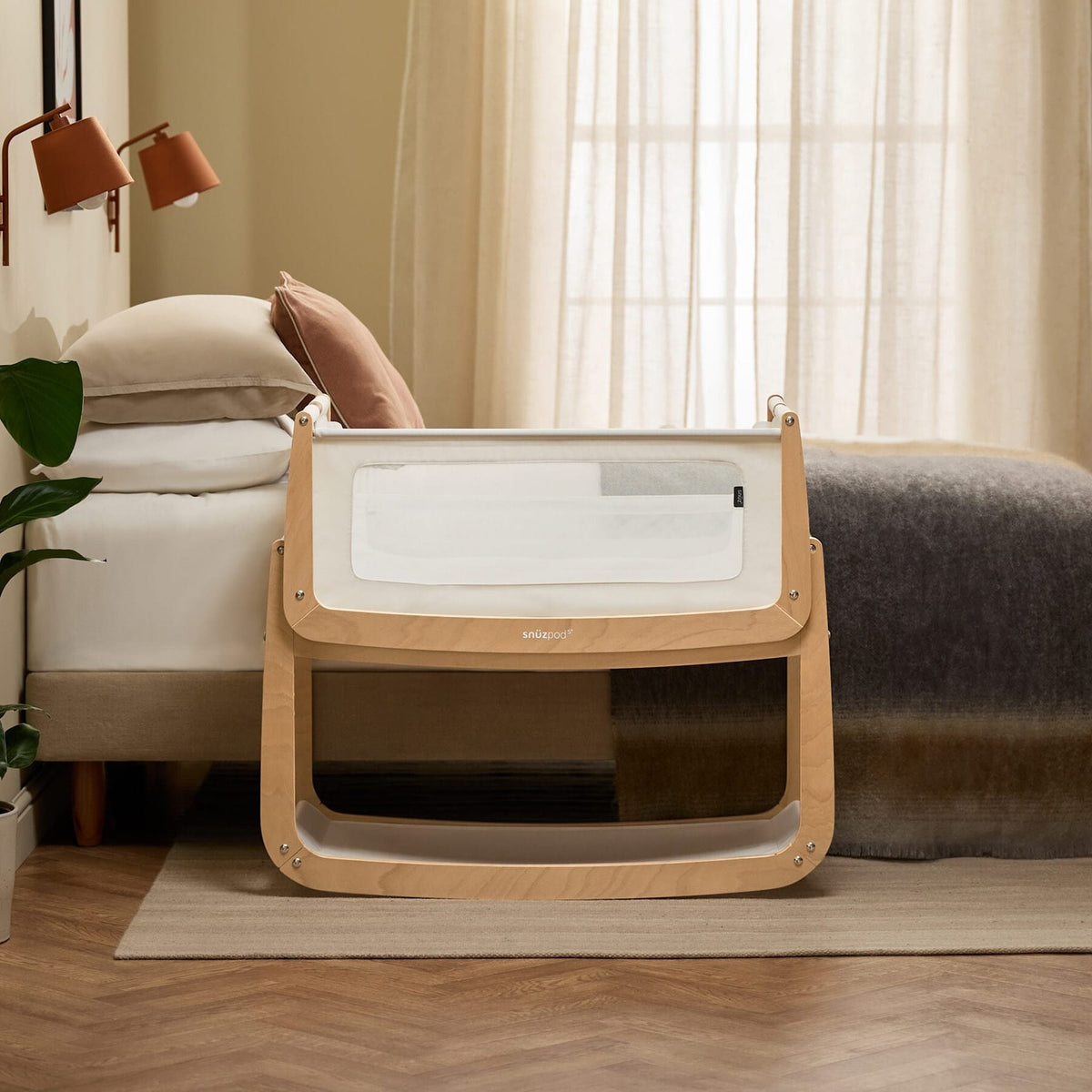 Beistellbetten Snüz SnüzPod5 Beistellbett Natural mit Matratze, Liegefläche 80 × 44 cm