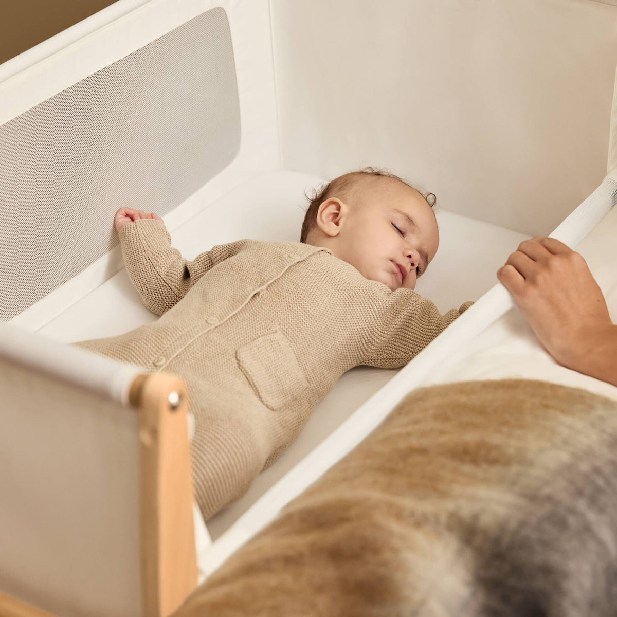 Beistellbetten Snüz SnüzPod5 Beistellbett Natural mit Matratze, Liegefläche 80 × 44 cm