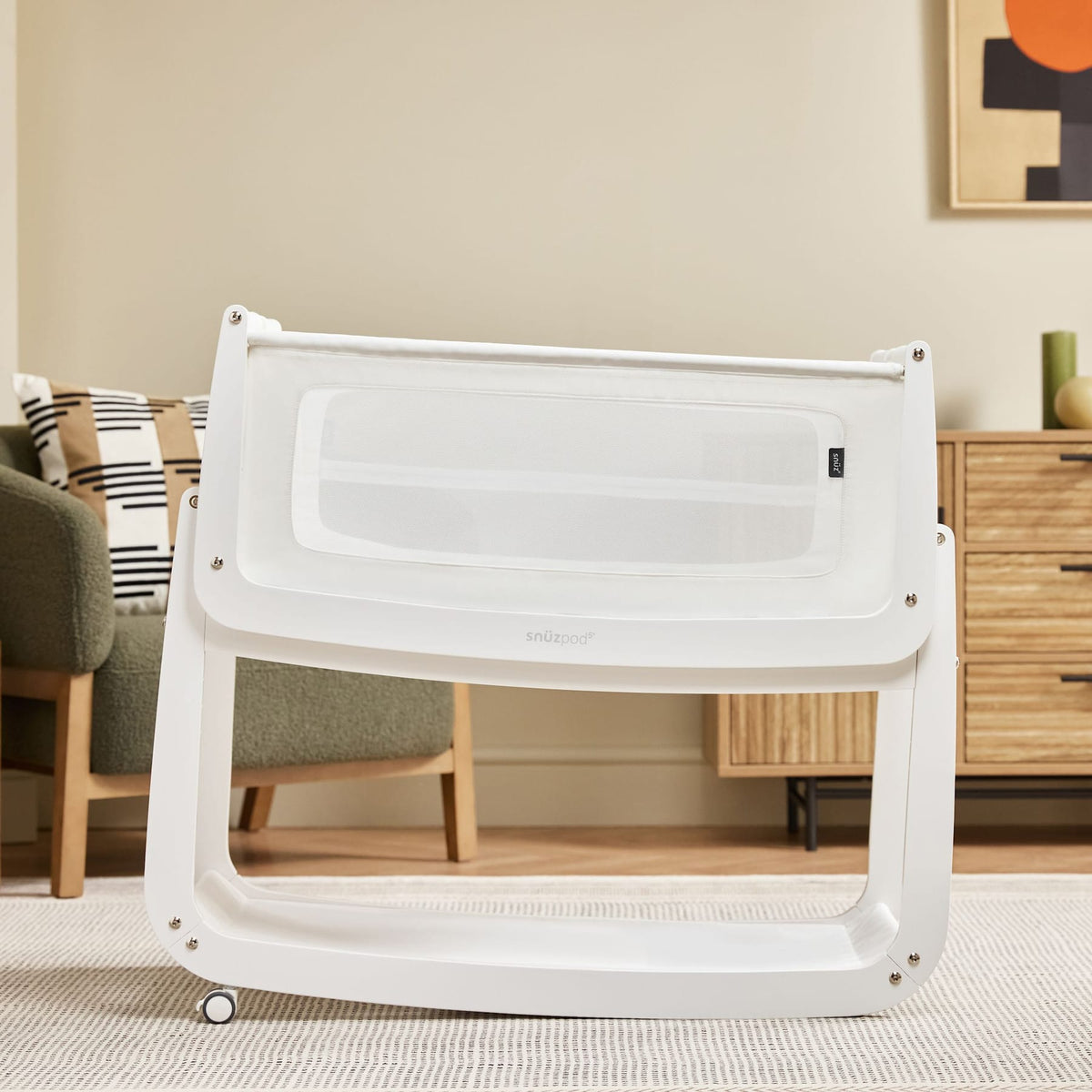 Beistellbetten Snüz SnüzPod5 Beistellbett White mit Matratze, Liegefläche 80 × 44 cm