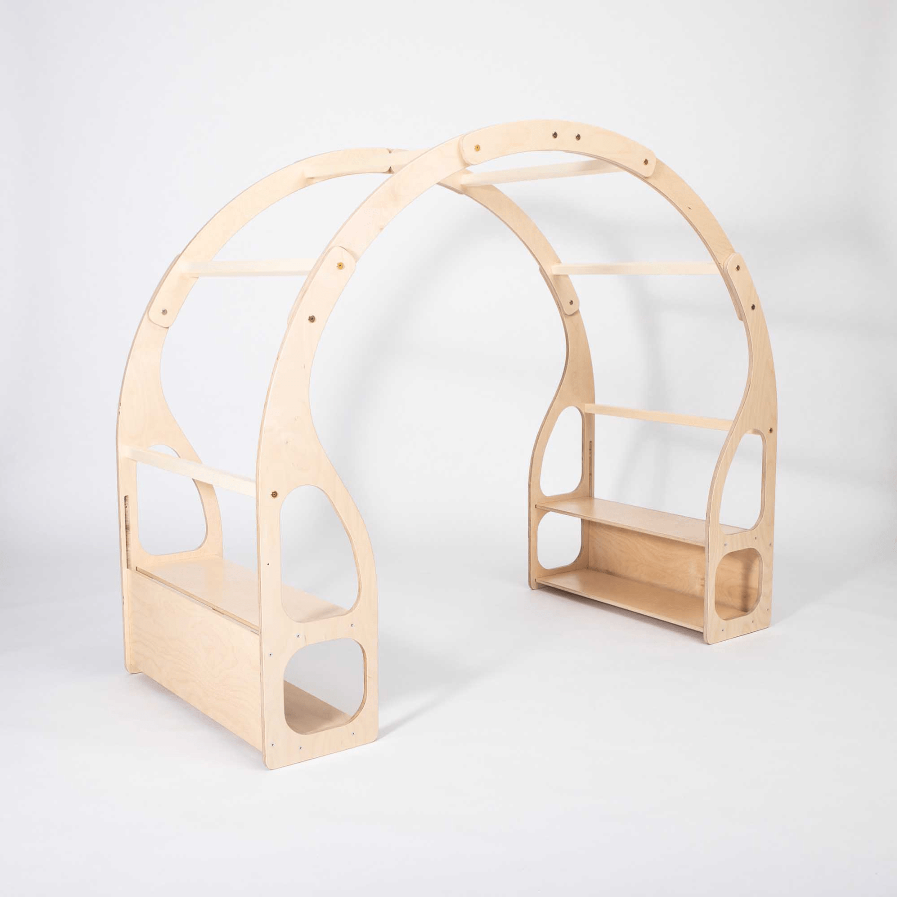 Montessori-Spielzeugregal für Kleinkinder, Montessori inspiriertes Regal für Kinderzimmer aus Holz, Multifunktional - LeoBabys