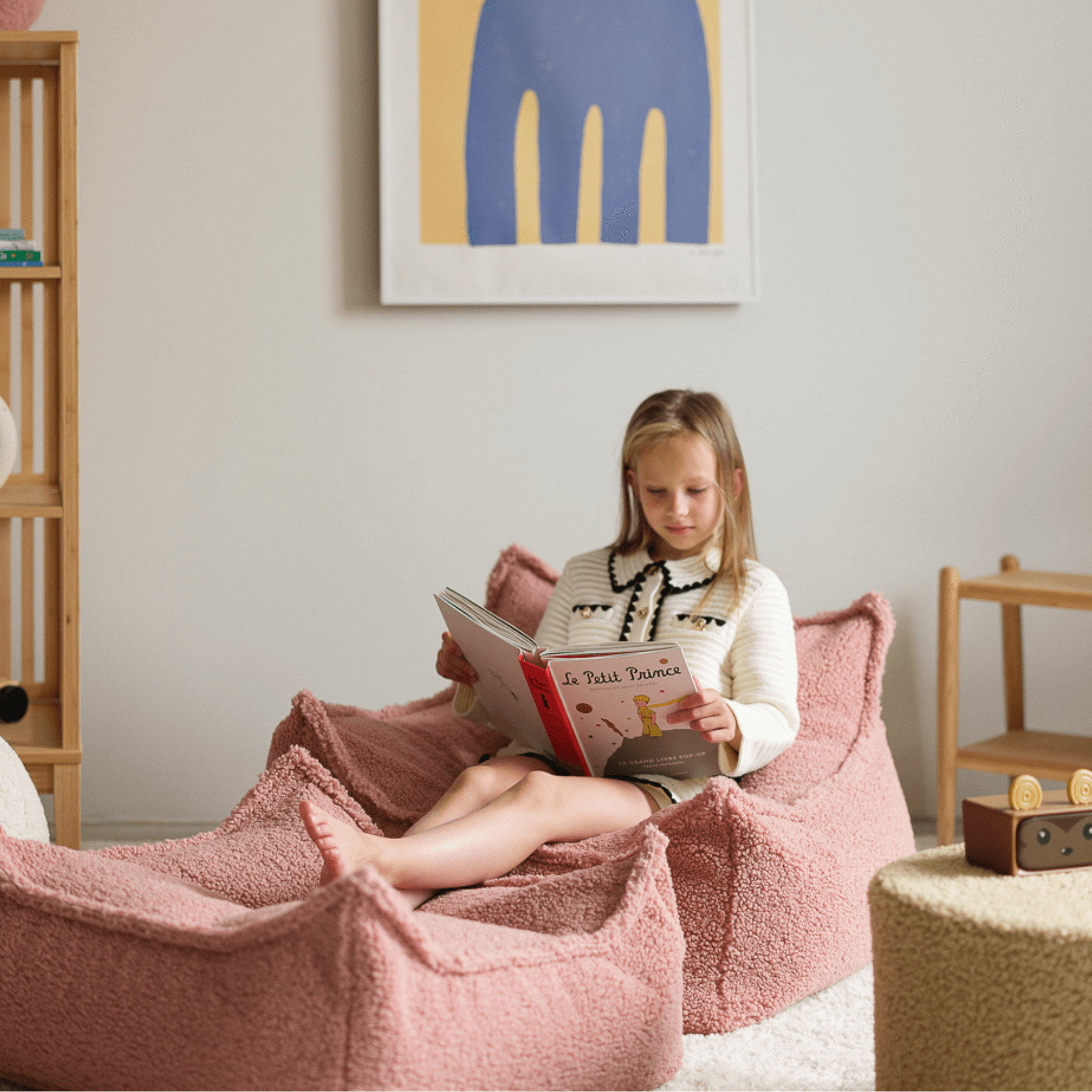 Kinder Ottoman Sitzgelegenheit & Beanbag Bundle – Wigiwama
