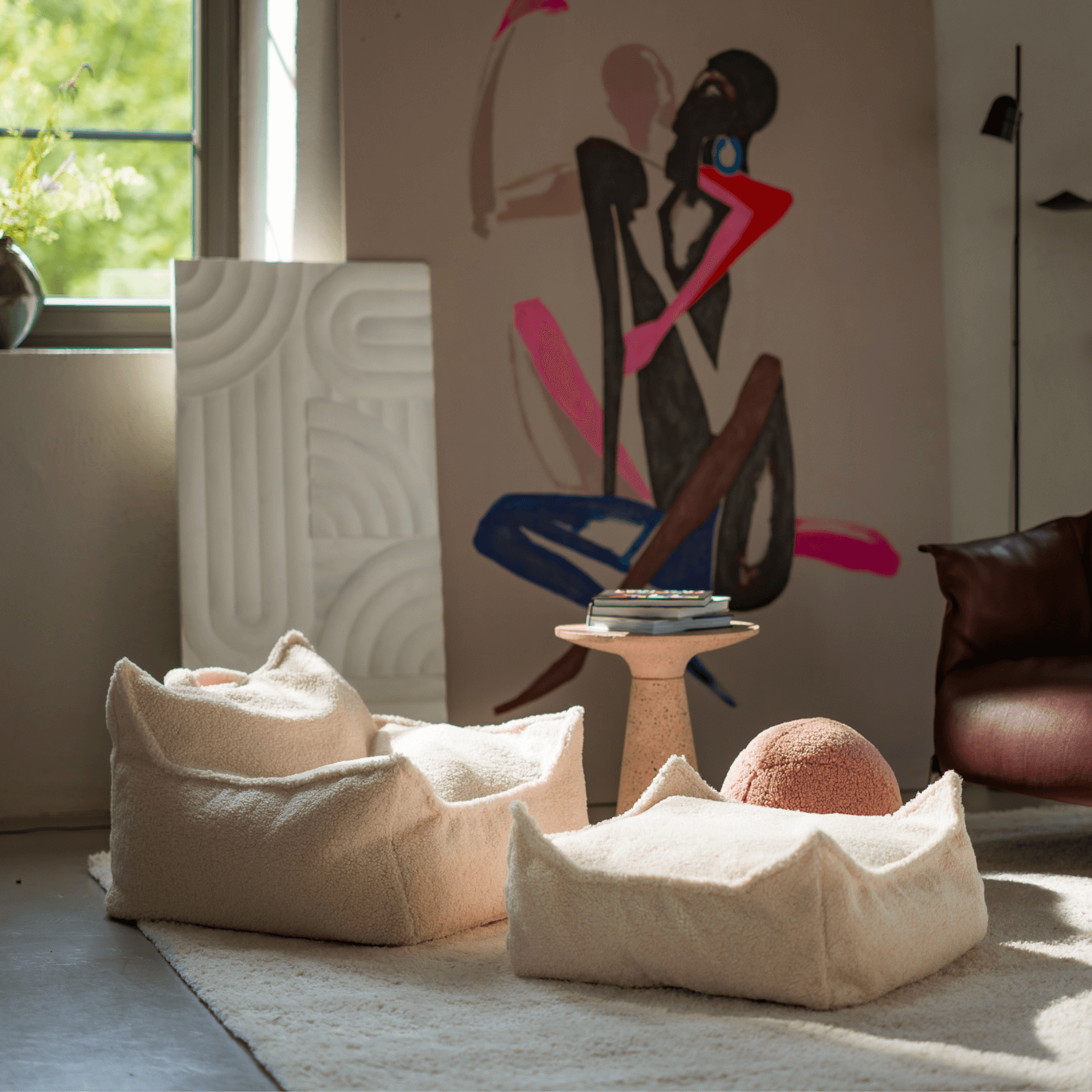 Kinder Ottoman Sitzgelegenheit & Beanbag Bundle – Wigiwama
