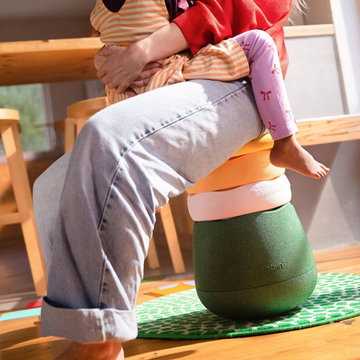 Stapelsteine Stapelstein Dynamic all, mitwachsender Hocker für Kinder und Erwachsene