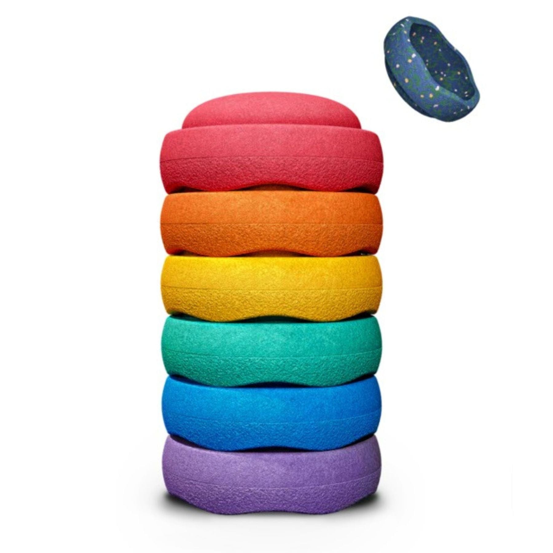 Stapelstein® Spring Special Rainbow — 6 Steine - LeoBabys