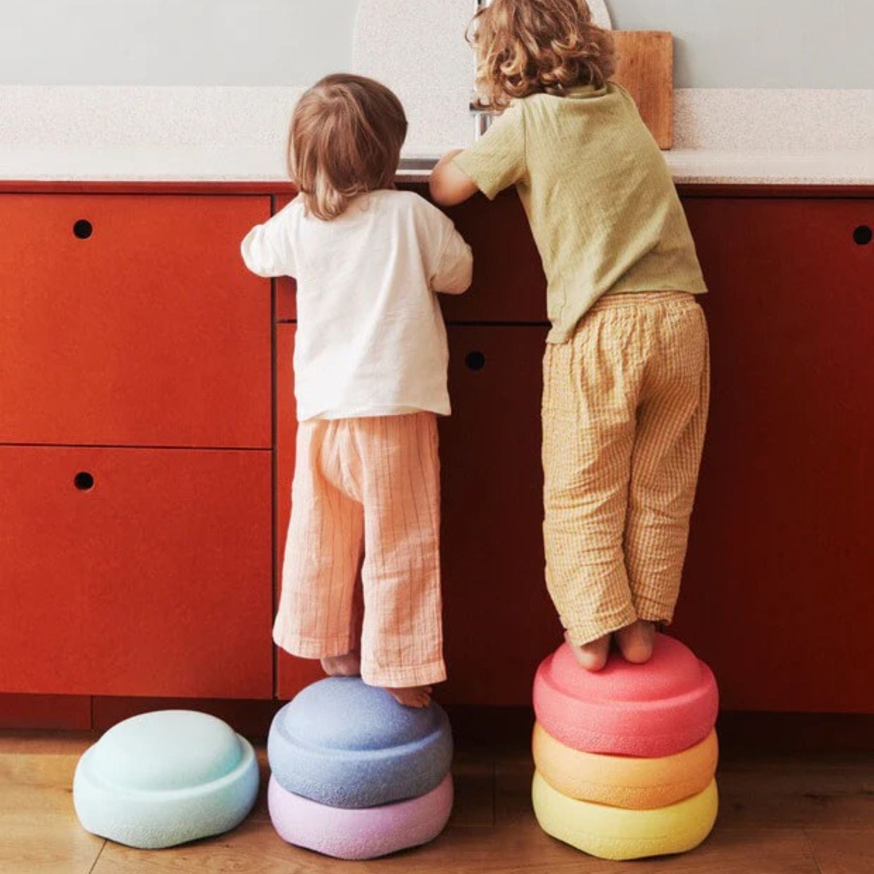 Stapelstein® Spring Special Rainbow — 6 Steine - LeoBabys