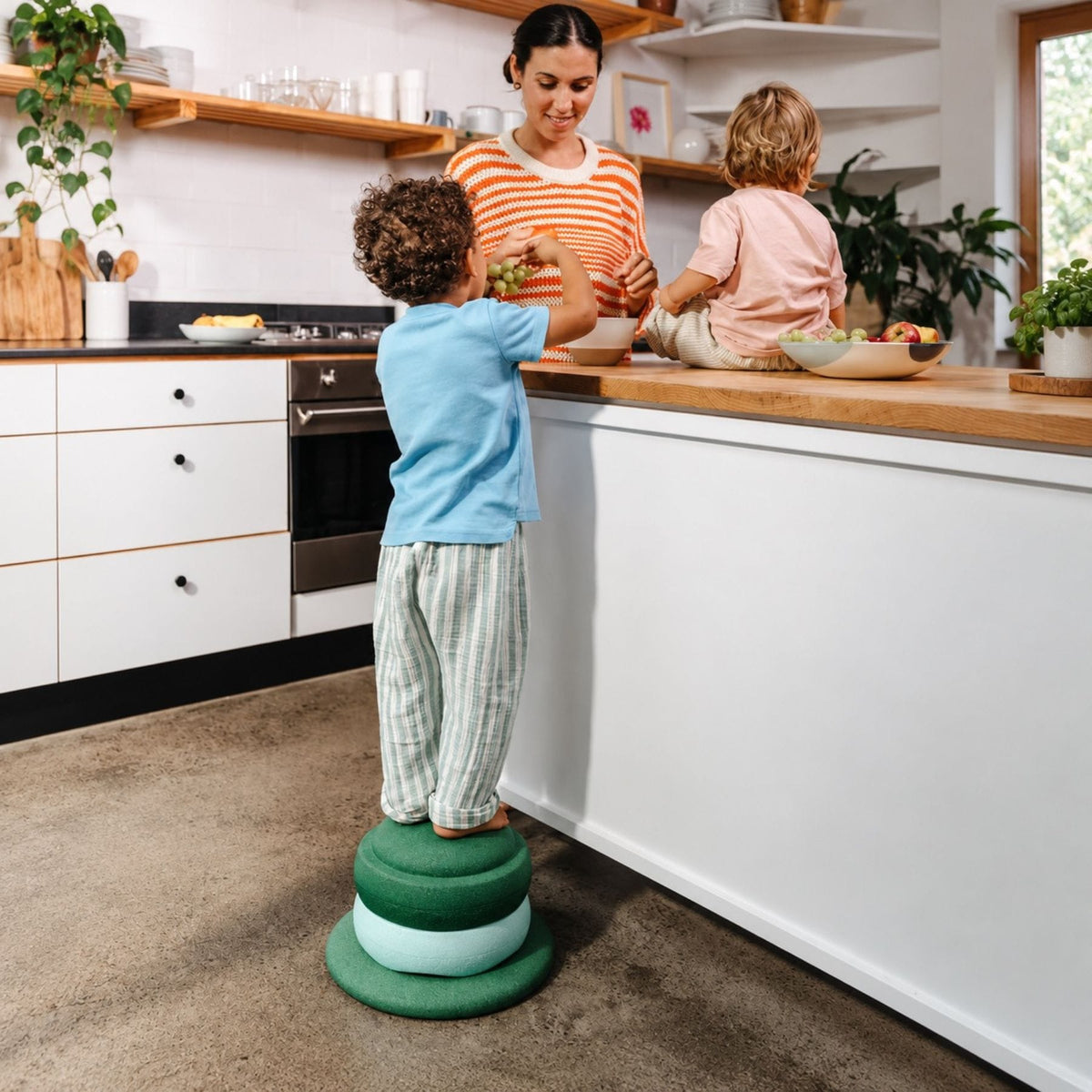Stapelstein® Waters & Greens Set - Balancesteine & Board in Naturfarben | ab 1 Jahr