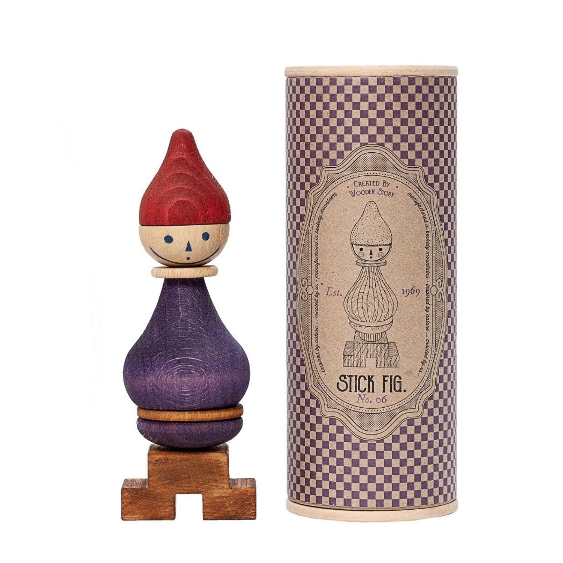 Steckfigur LALA - Montessori Stapelfigur aus Holz | Wooden Story