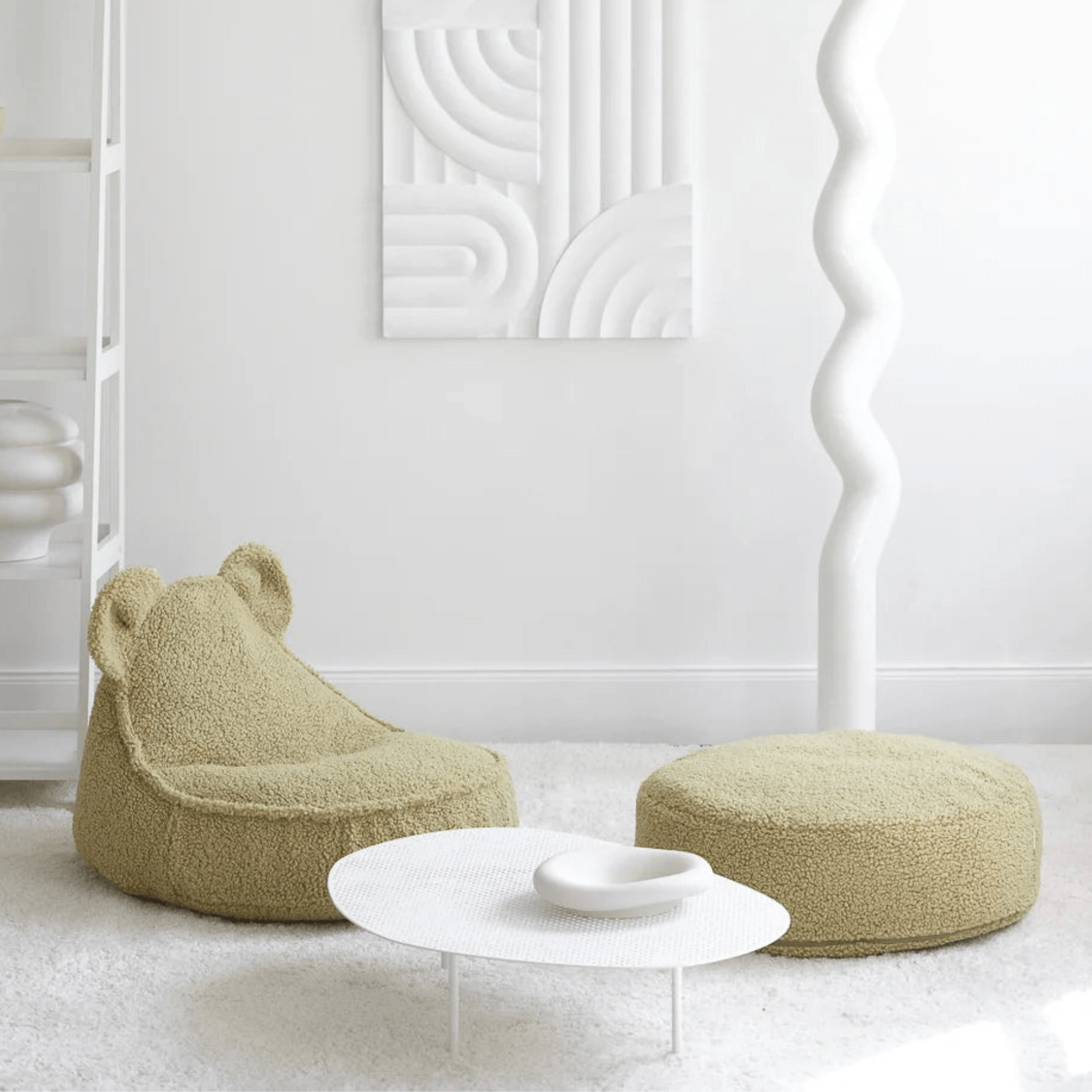 Teddy Sitzsack und Ottoman Set wigiwama