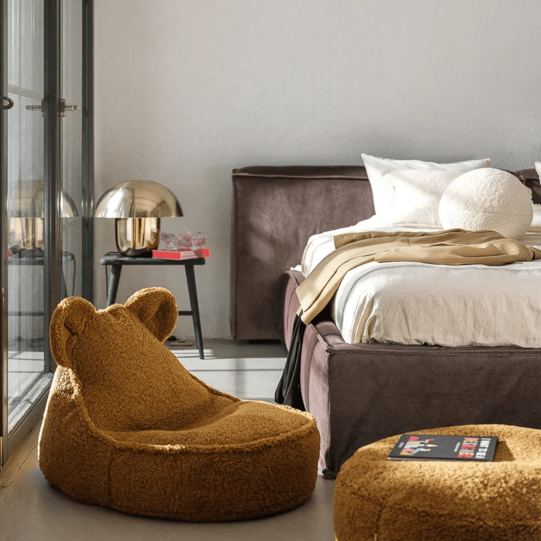 Teddy Sitzsack und Ottoman Set wigiwama