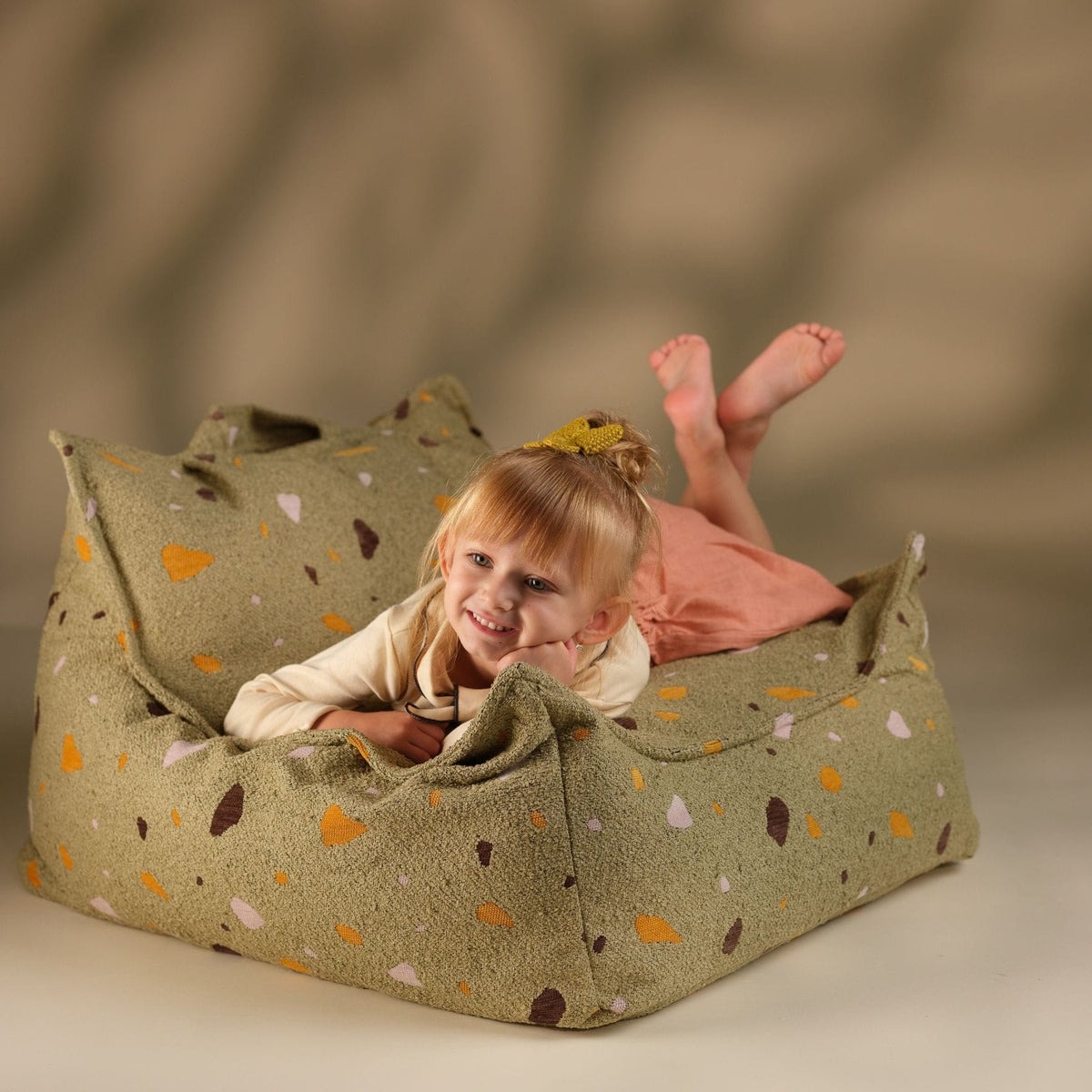 Sitzsäcke wigiwama Sitzsack-Sessel Terrazzo aus Bouclé für Kinder