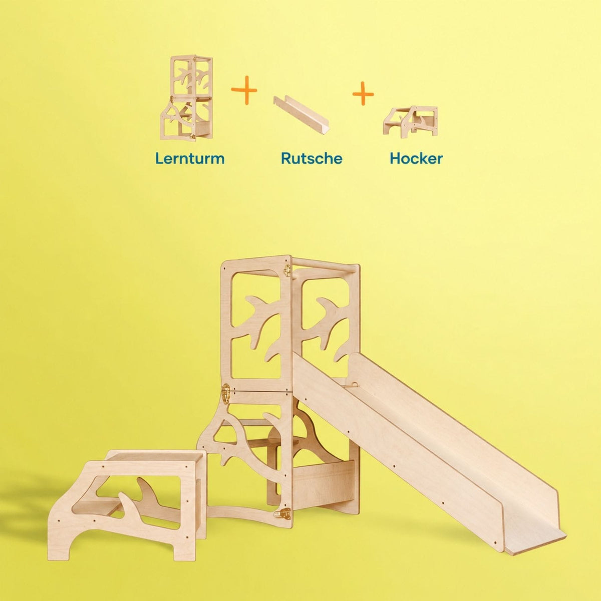 Learning Tower Lernturm für Kinder Montessori Mehrzweck Lernturm wandelbarer aus Holz