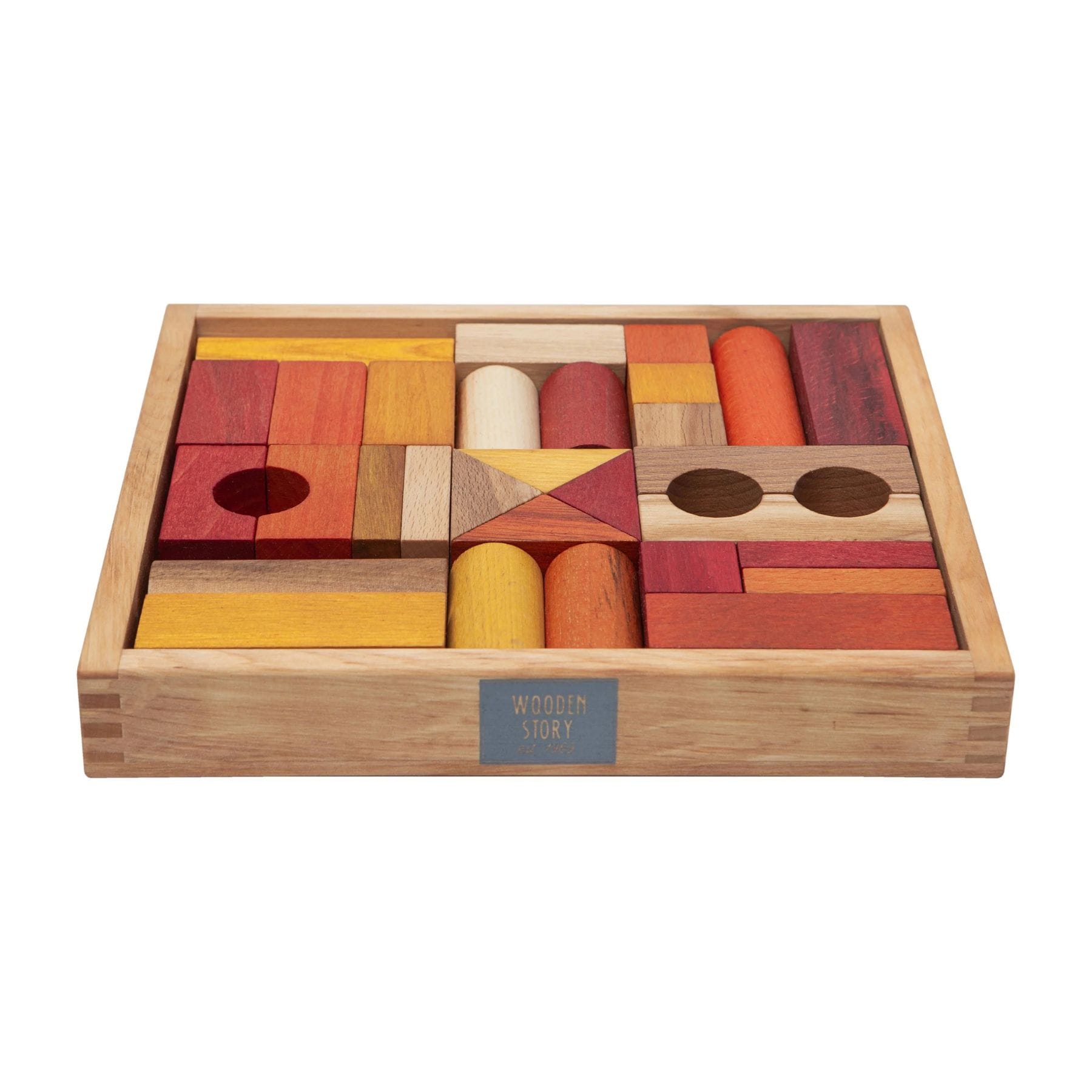 Wooden Story Holzbausteine im Tablett 30 Teile