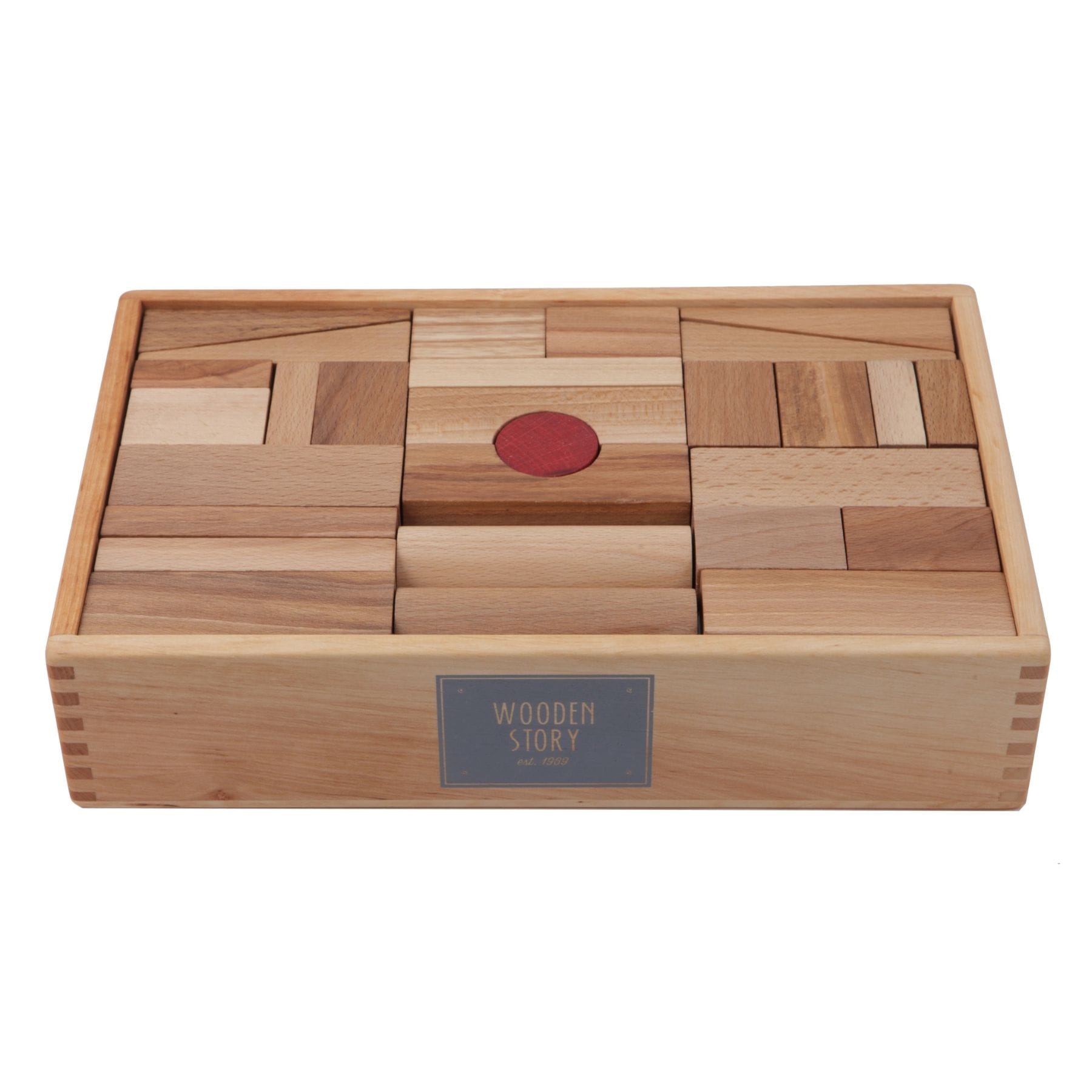 Wooden Story Holzbausteine im Tablett 63 Teile