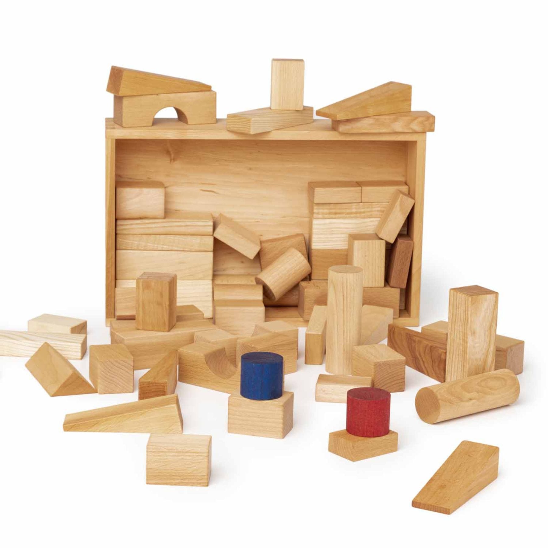 Wooden Story Holzbausteine im Tablett 63 Teile