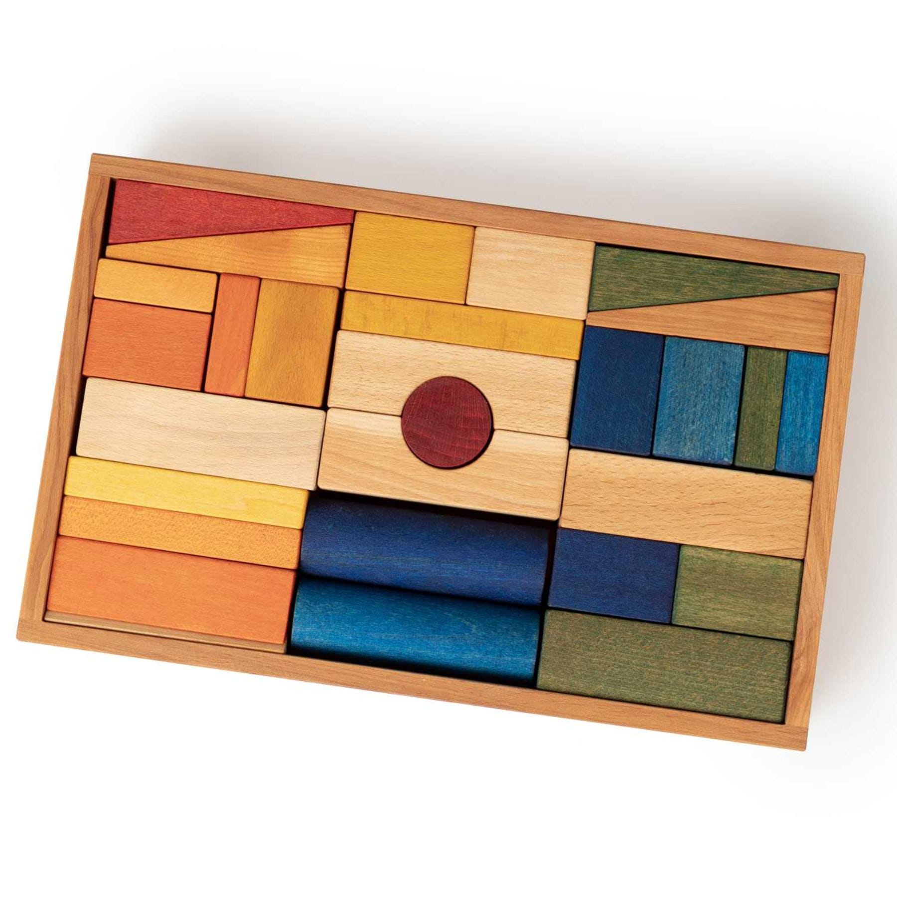 Wooden Story Holzbausteine im Tablett 63 Teile