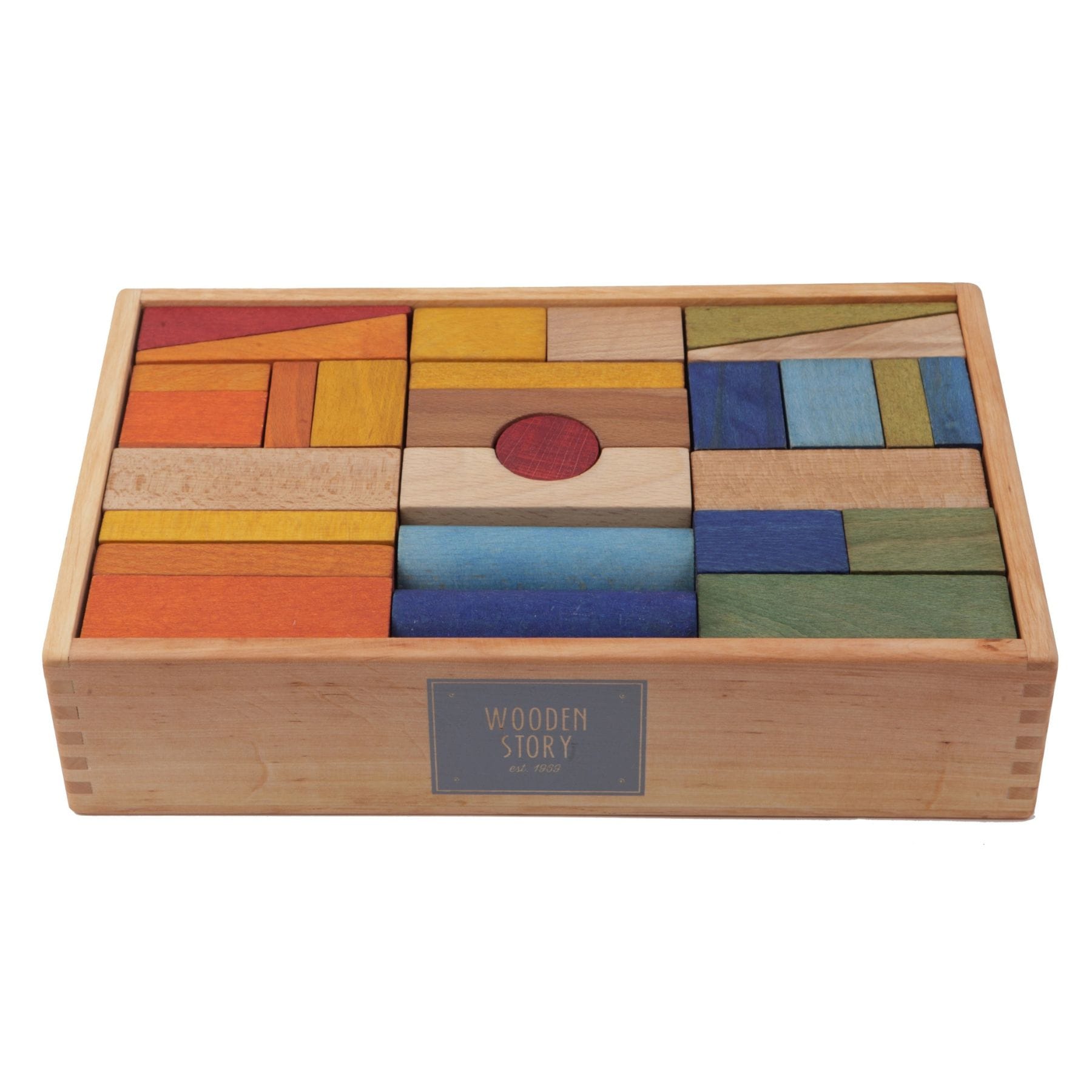 Wooden Story Holzbausteine im Tablett 63 Teile