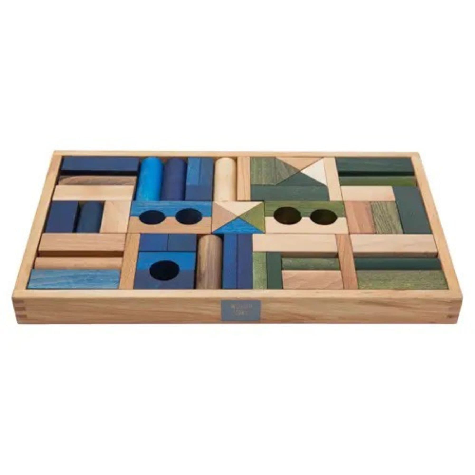 Wooden Story Holzbausteine im Tablett 54 Teile