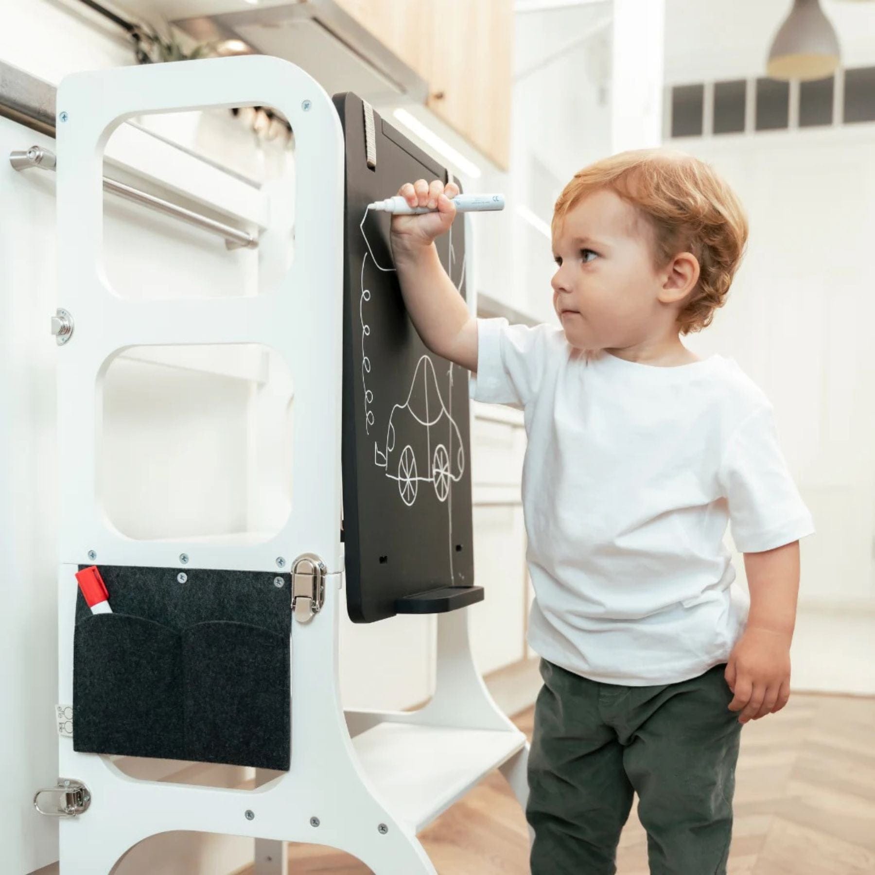 Zweiseitige Maltafel für Lerntürme & Kletterspielzeug