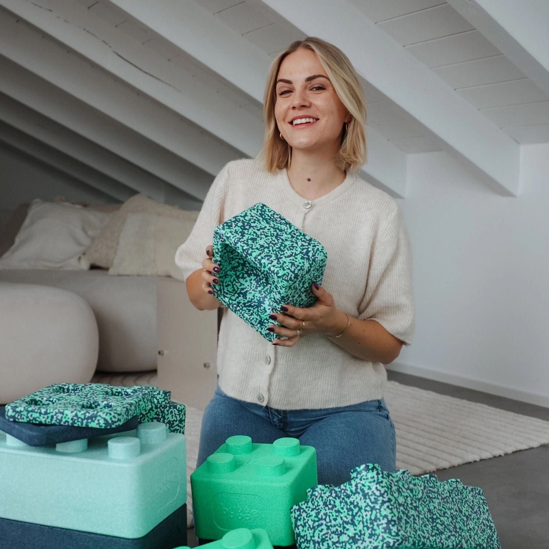 bygge FARVESPIL Special Edition 12 XXL Schaumstoffbausteine