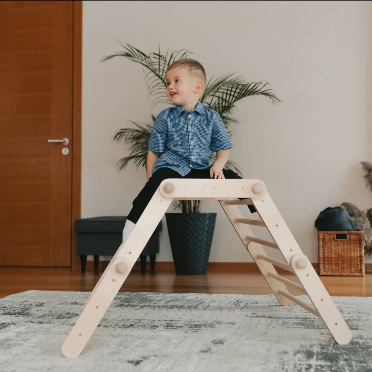 Kletterdreieck ette tete FIPITRI Pikler Klettergerüst mit 5 Segmenten