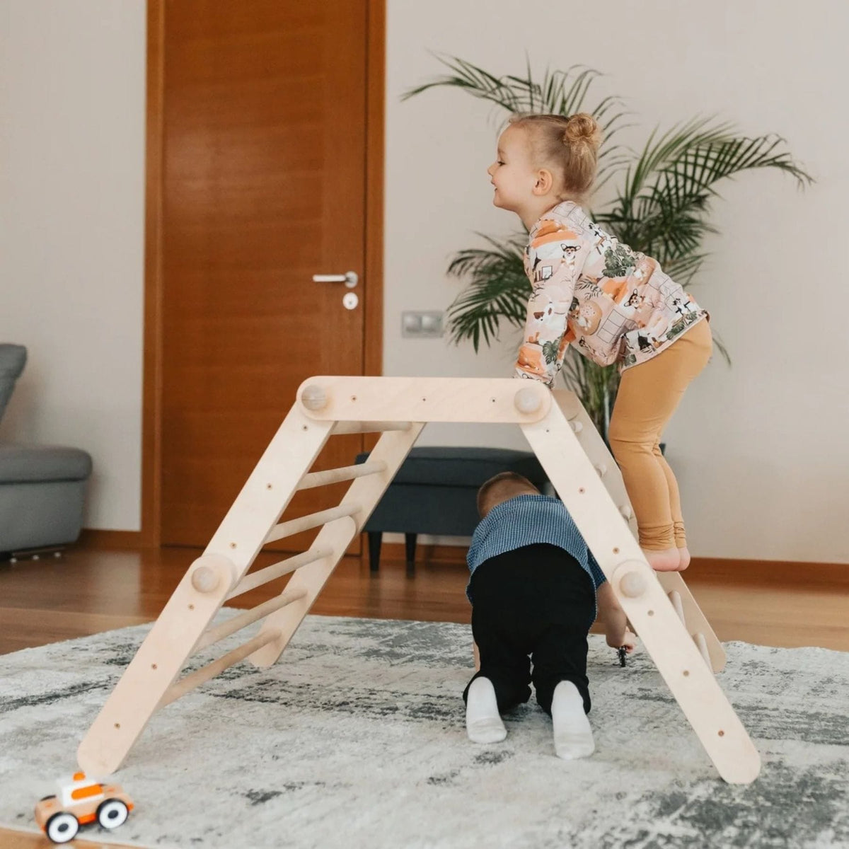 Kletterdreieck ette tete FIPITRI Pikler Klettergerüst mit 5 Segmenten