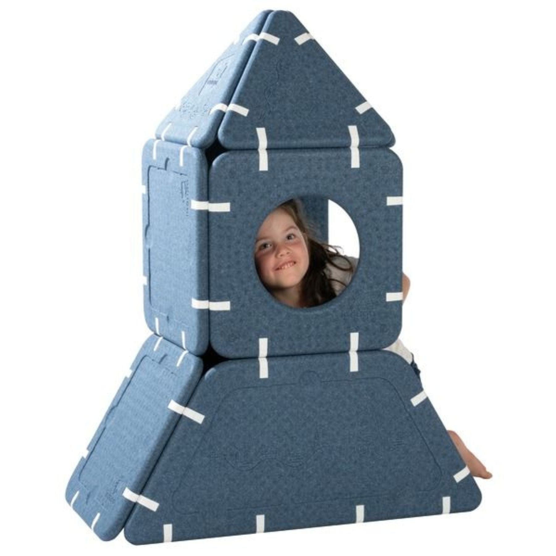 Magnetische Riesenbausteine – 10-teiliges Magnetbaukasten-Set (Inöuqa Extra Set)