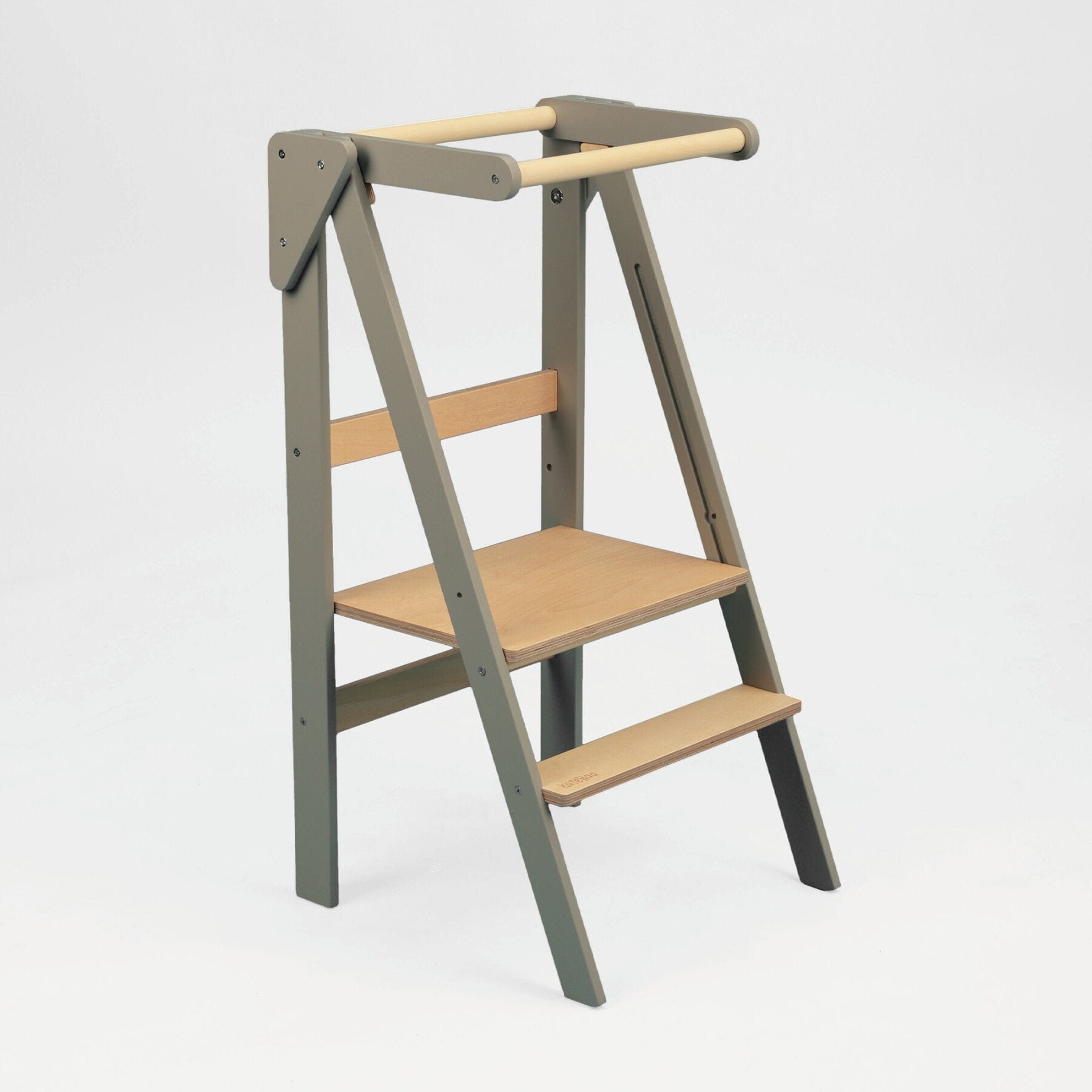 Faltbarer Montessori Naturholz Lernturm - LeoBabys