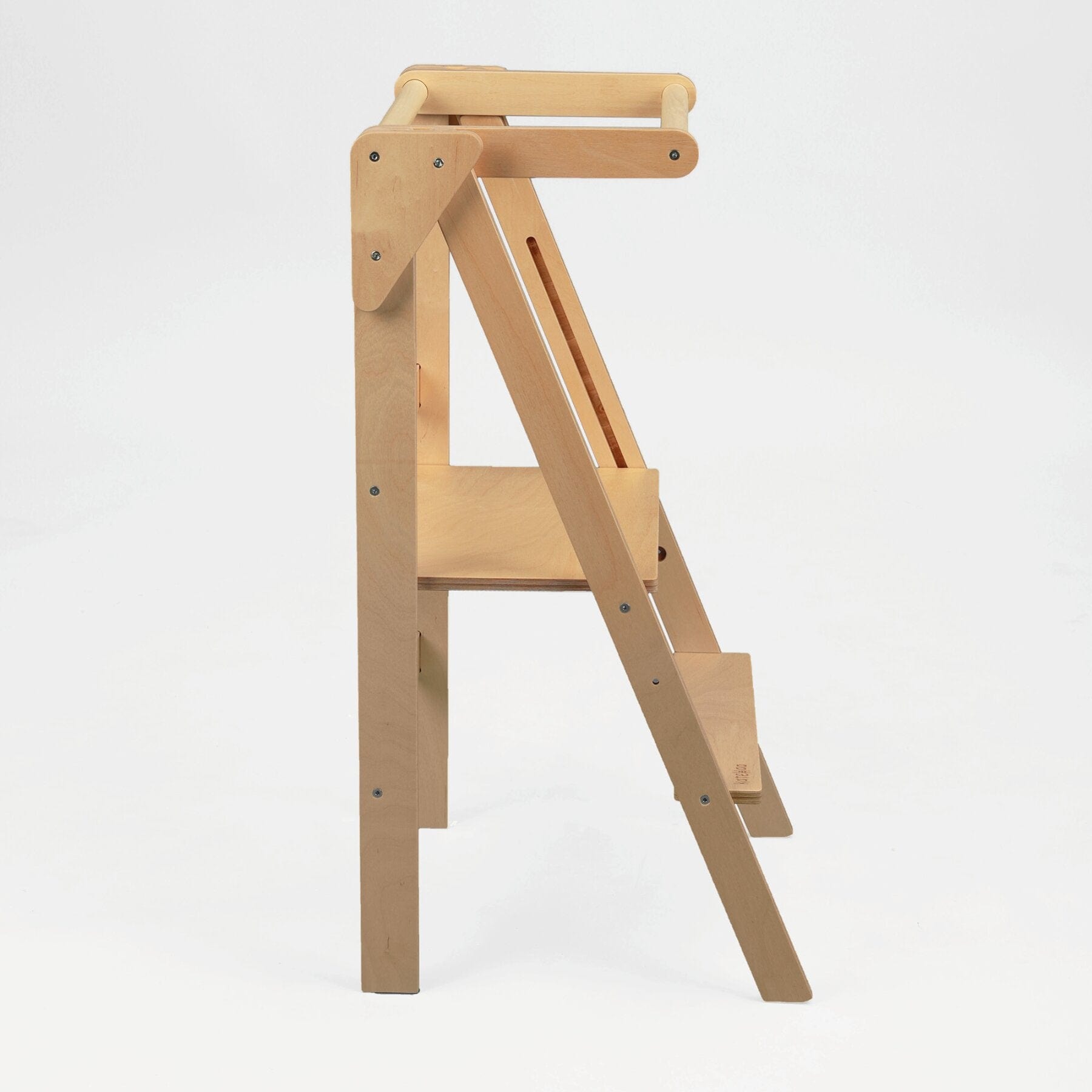 Faltbarer Montessori Naturholz Lernturm - LeoBabys
