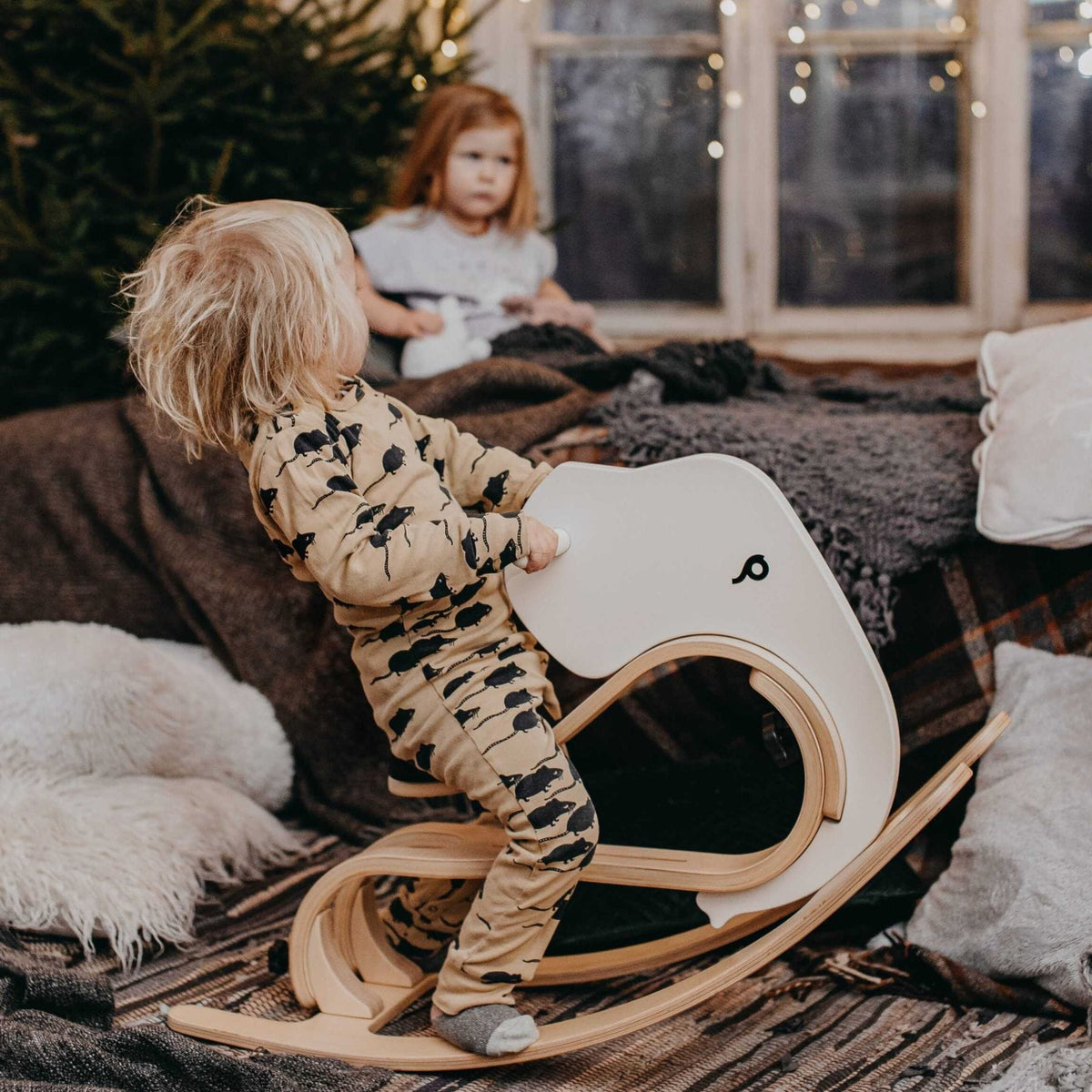 Schaukeltier leg&go Elephino Schaukeltier Elefant aus Holz, ab 6 Monaten