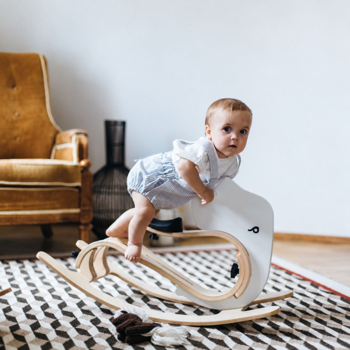 Schaukeltier leg&go Elephino Schaukeltier Elefant aus Holz, ab 6 Monaten