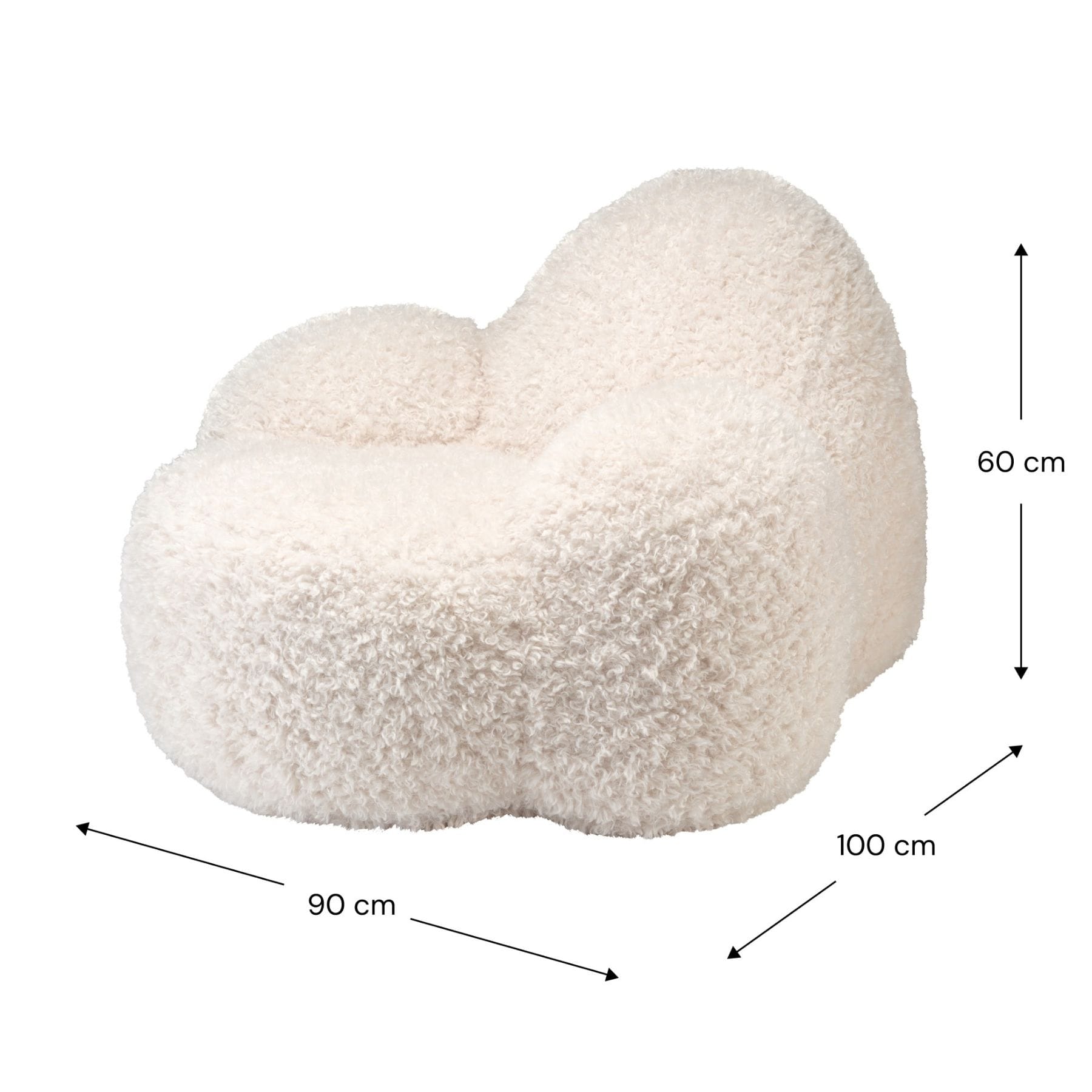 wigiwama Momo Chair - Loungesessel für Teenager | OEKO-TEX, handgefertigt in der EU