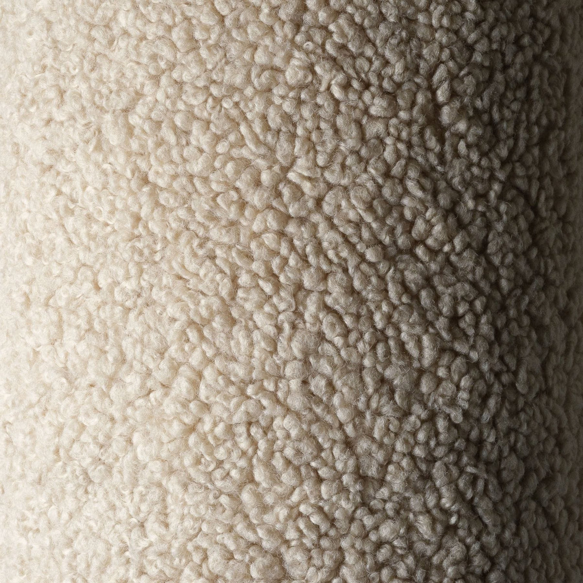 Polstermöbel wigiwama Pouffe aus Teddystoff, runder Sitzhocker für Kinder