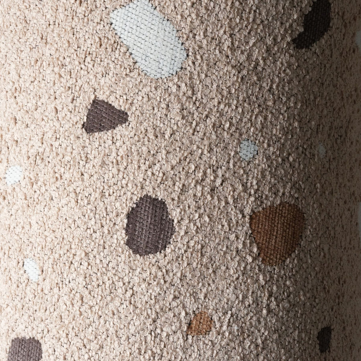 wigiwama Square Ottoman Terrazzo aus Bouclé, Sitzhocker für Kinder - LeoBabys
