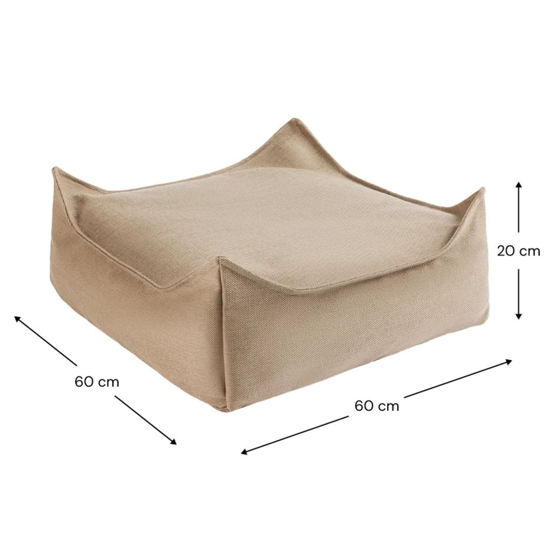 wigiwama Outdoor Ottoman - Sitzkissen & Hocker für Kinder | 6 Farben